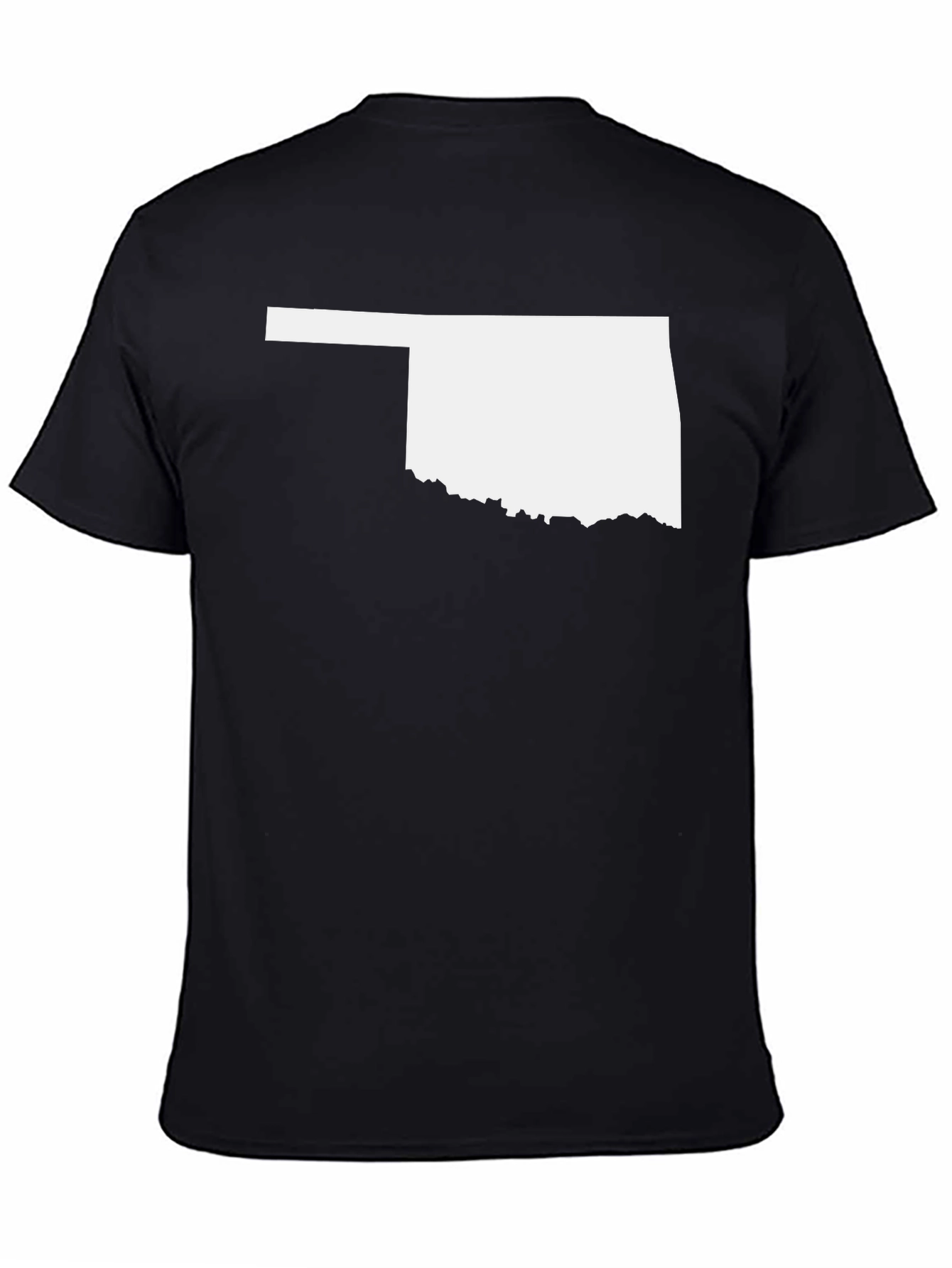 Oklahoma State Outline T-Shirt - Black