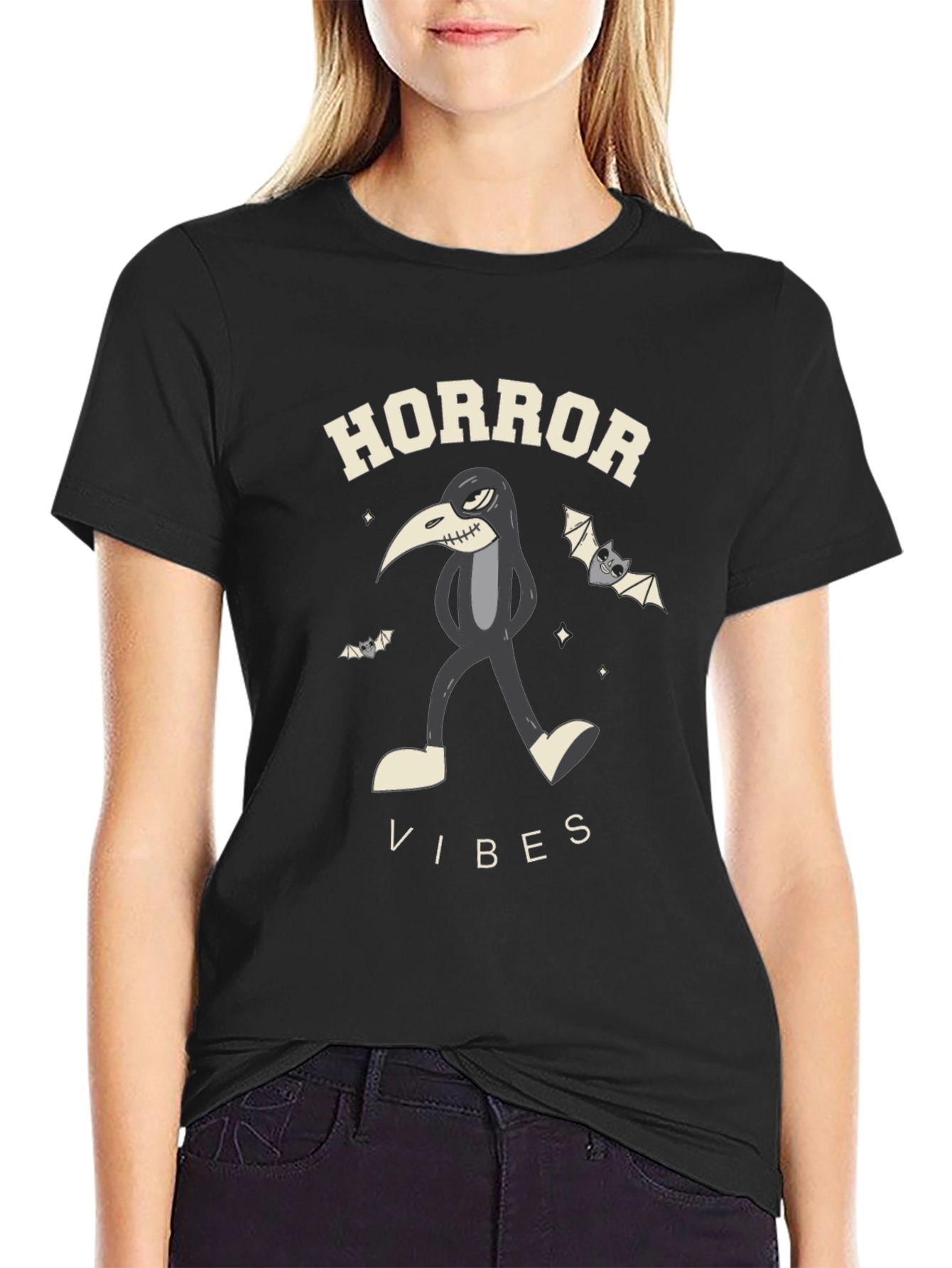 Horror Vibes Black T-Shirt