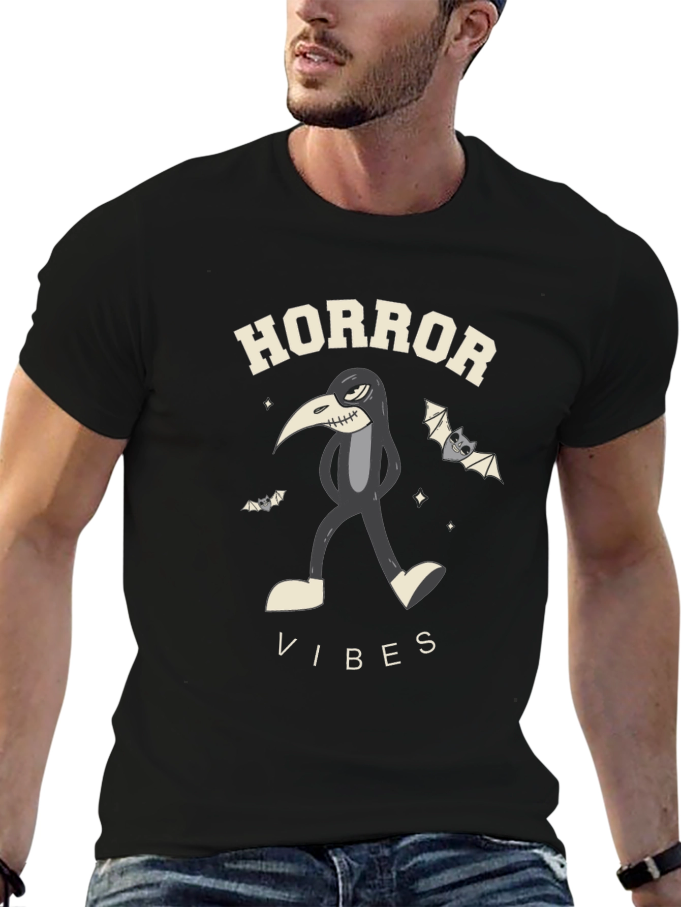 Horror Vibes Black T-Shirt