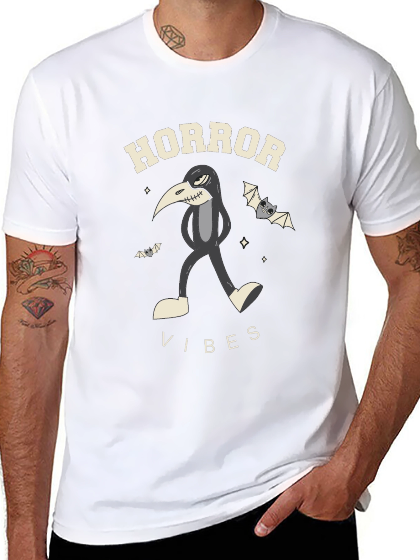 Horror Vibes Black T-Shirt
