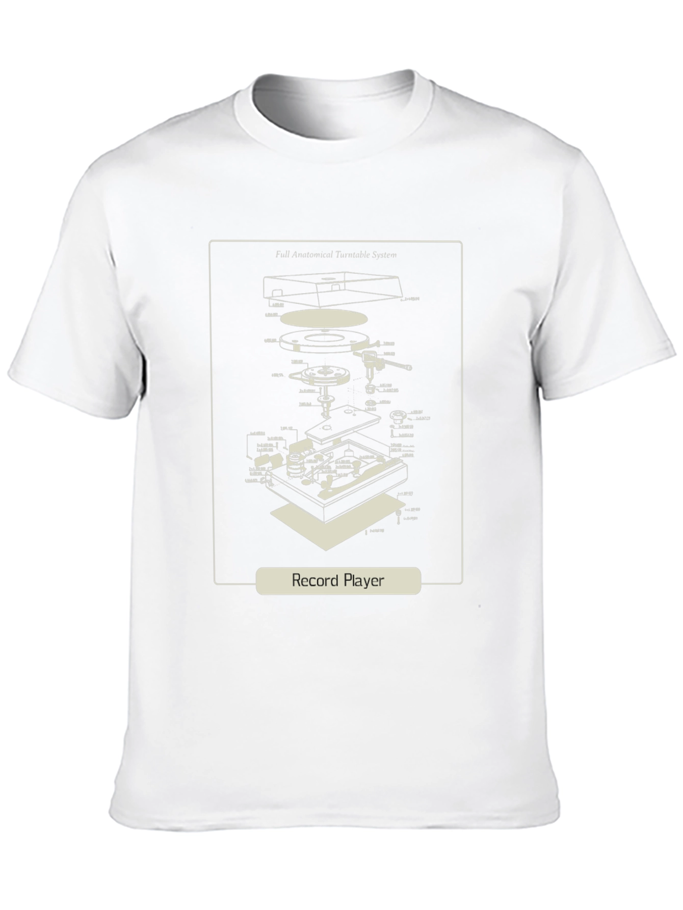 Record Player Anatomy T-Shirt