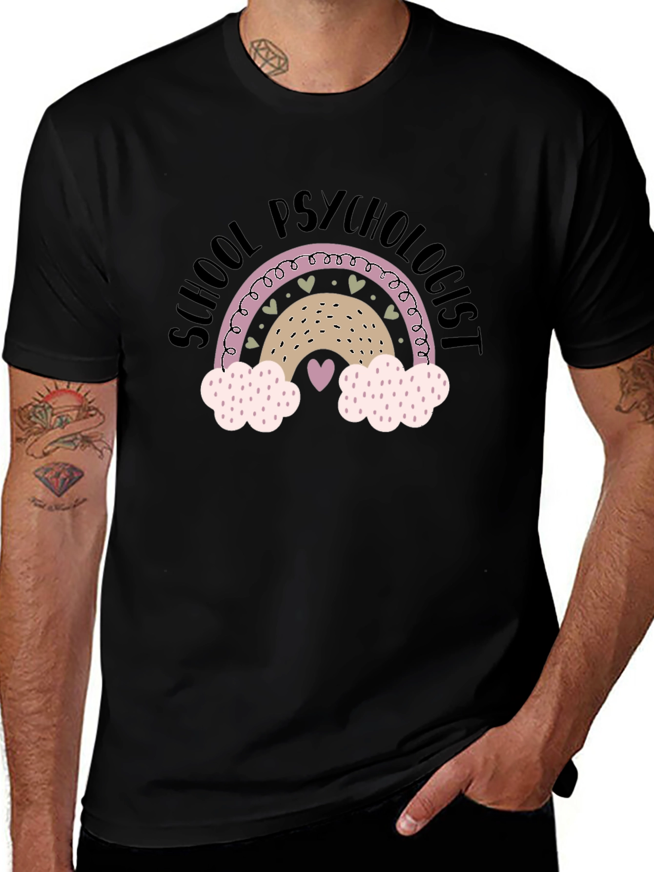 School Psychologist Rainbow T-Shirt