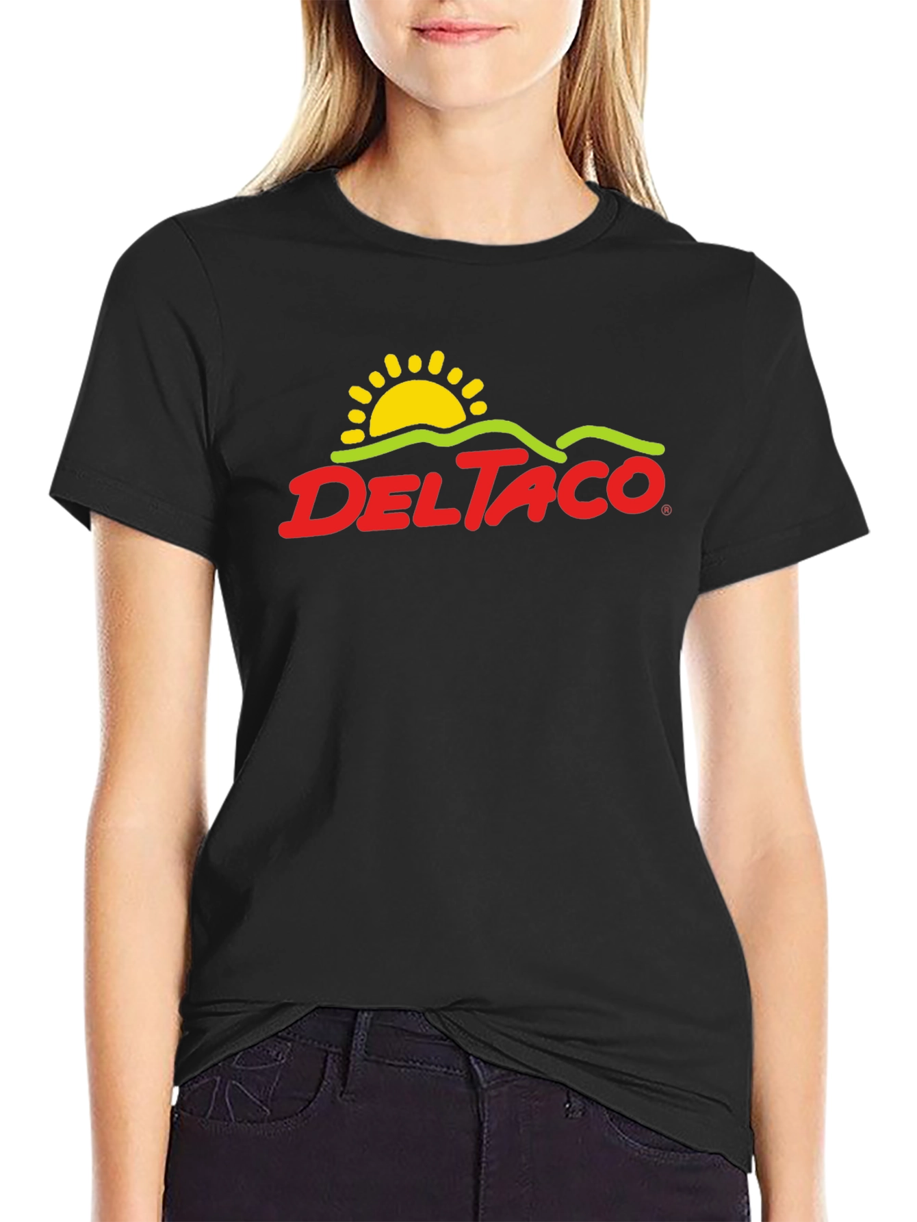 Delta Taco Graphic Tee - Black Cotton Blend