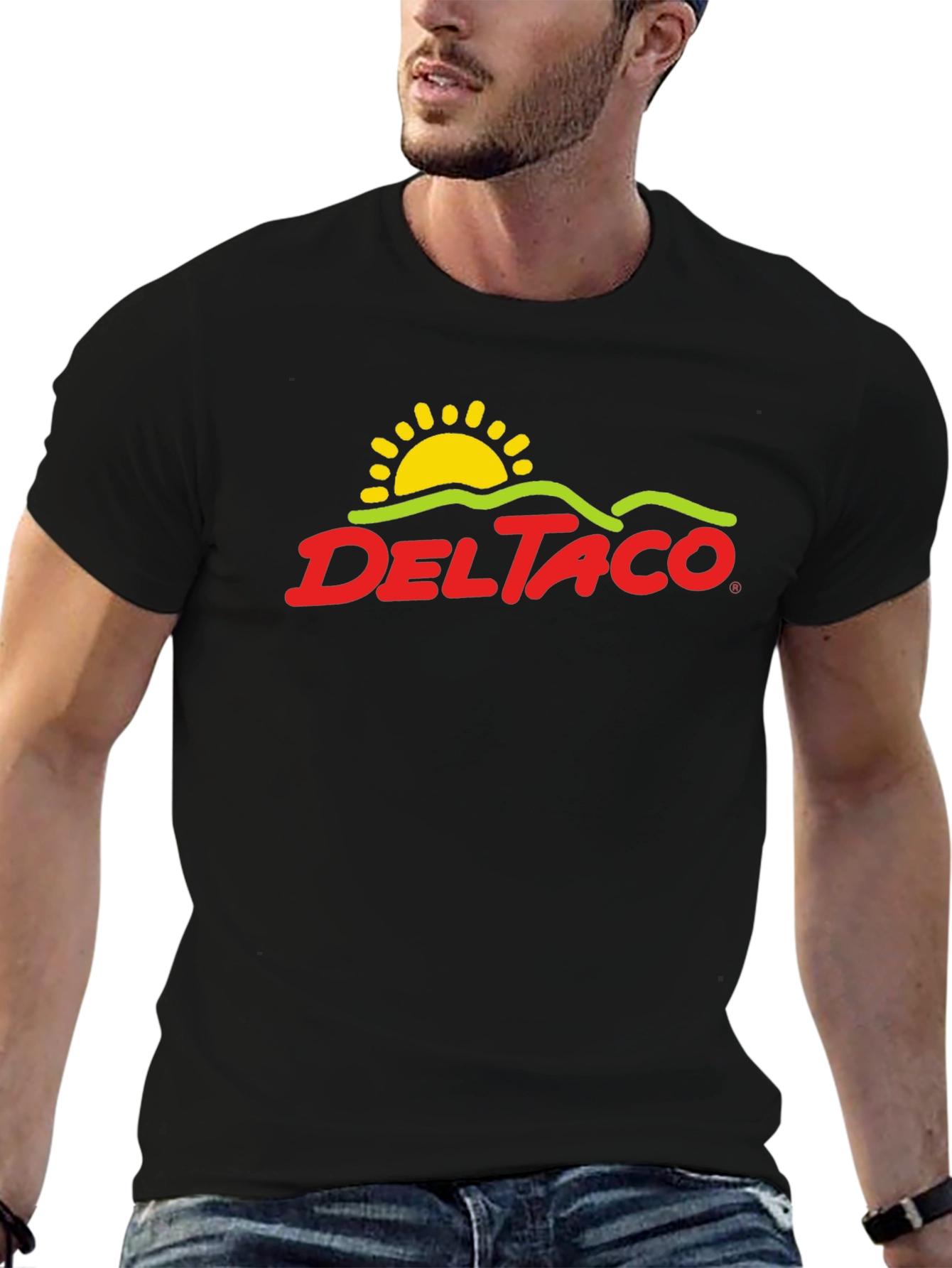 Delta Taco Graphic Tee - Black Cotton Blend