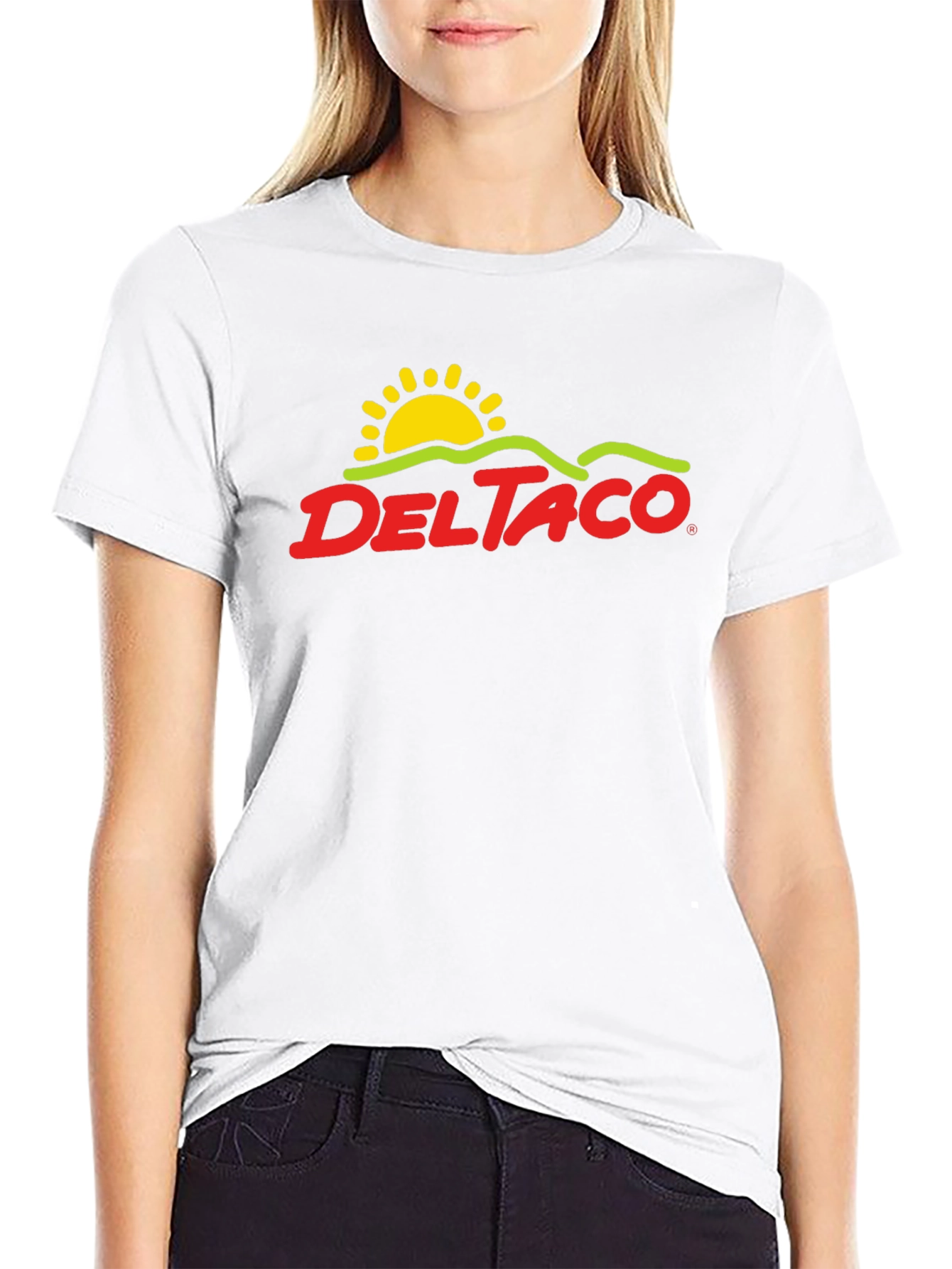 Delta Taco Graphic Tee - Black Cotton Blend
