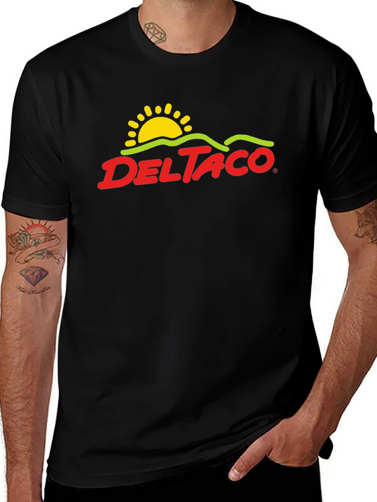 Delta Taco Graphic Tee - Black Cotton Blend