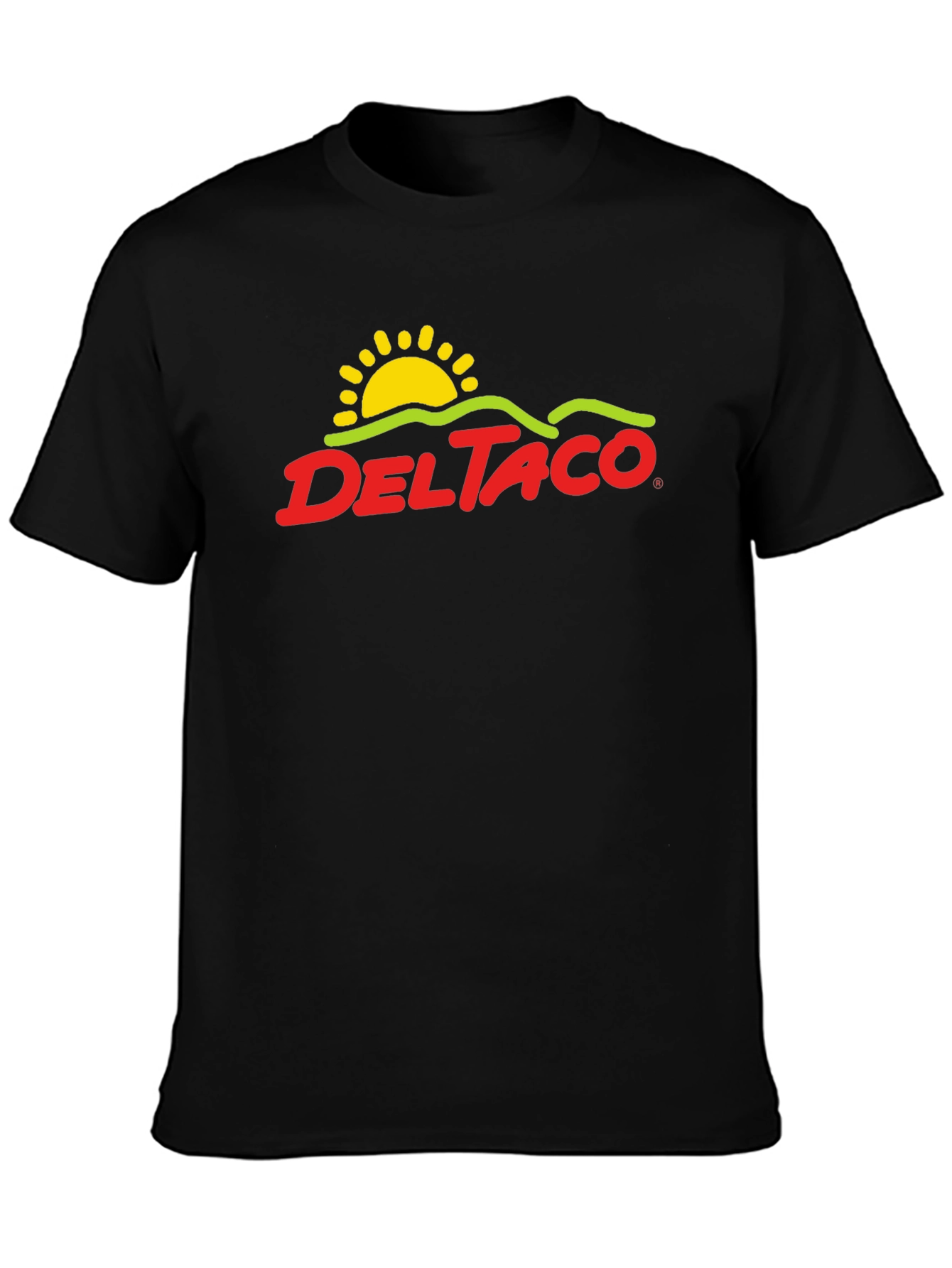 Delta Taco Graphic Tee - Black Cotton Blend