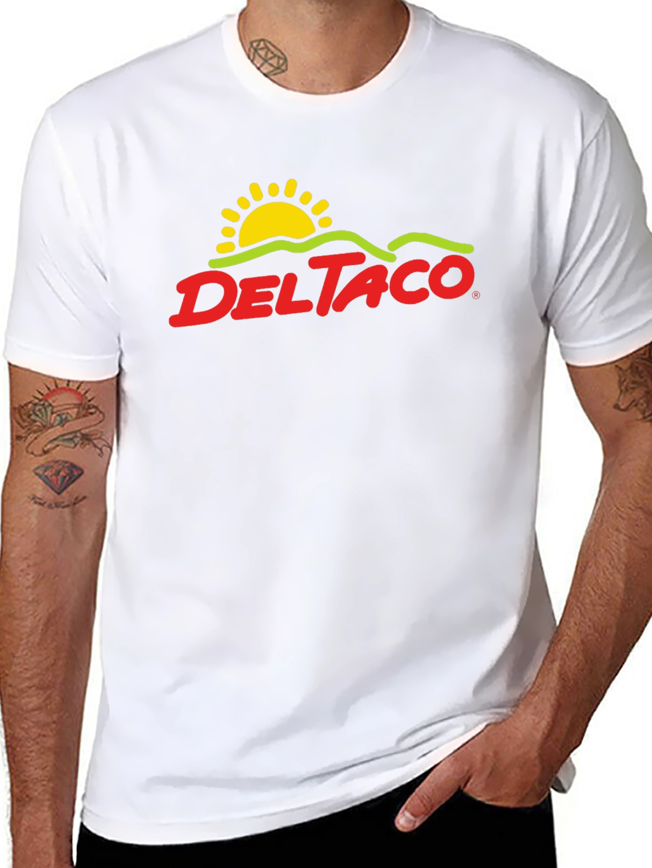 Delta Taco Graphic Tee - Black Cotton Blend