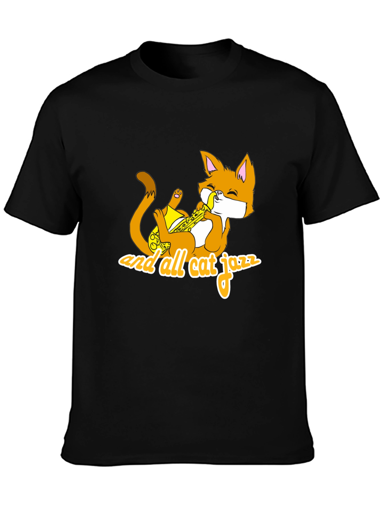 Cool Cat Jazz Black T-Shirt