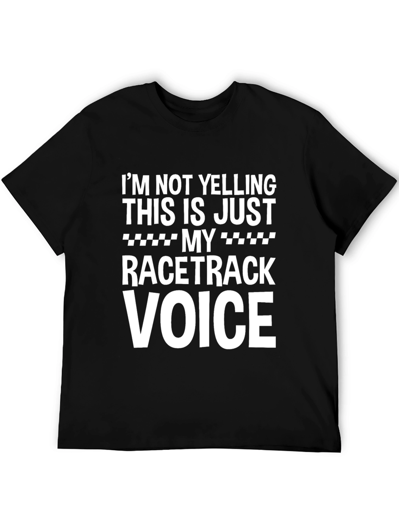 Racetrack Voice Tee - Funny Graphic T-Shirt
