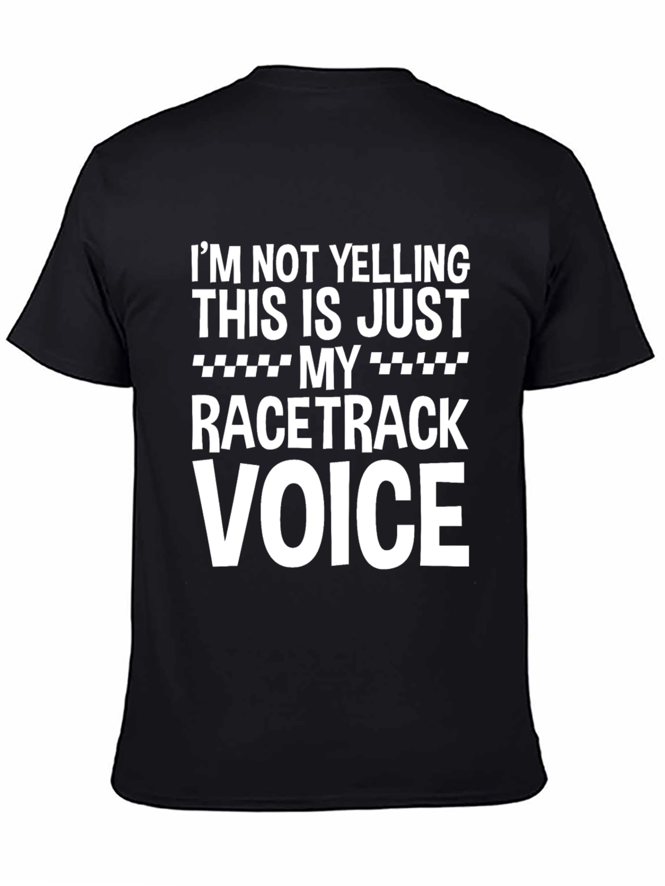 Racetrack Voice Tee - Funny Graphic T-Shirt