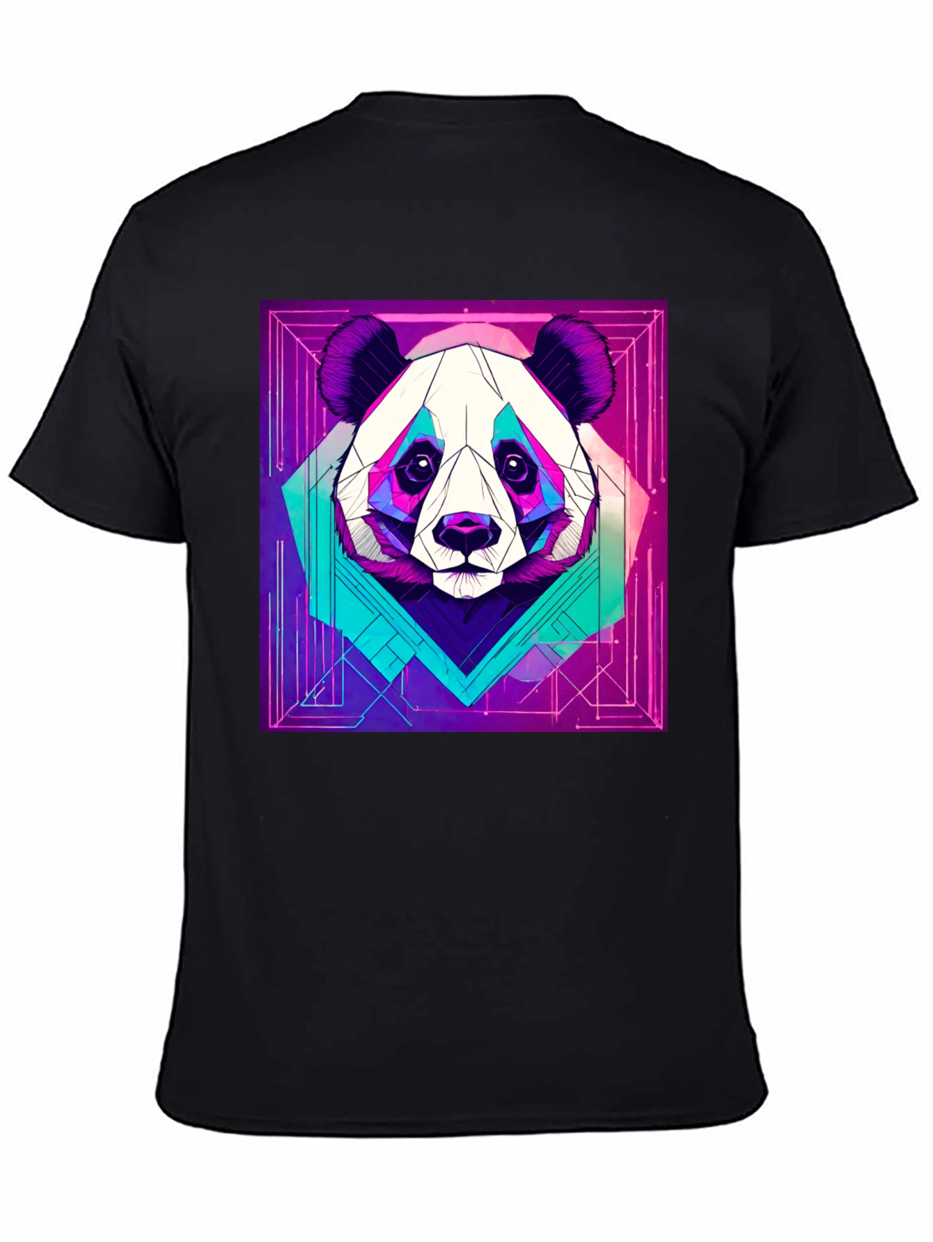 Cyberpunk Panda Graphic Tee - Cool Animal Design