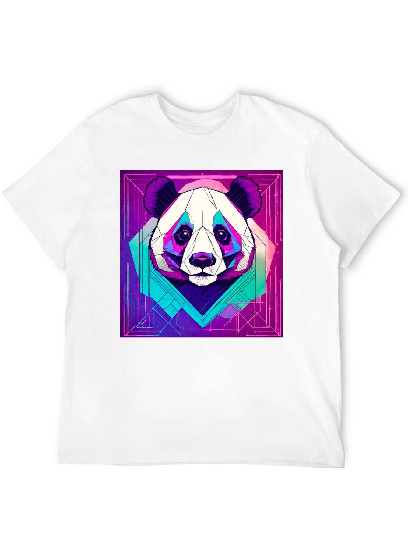 Cyberpunk Panda Graphic Tee - Cool Animal Design