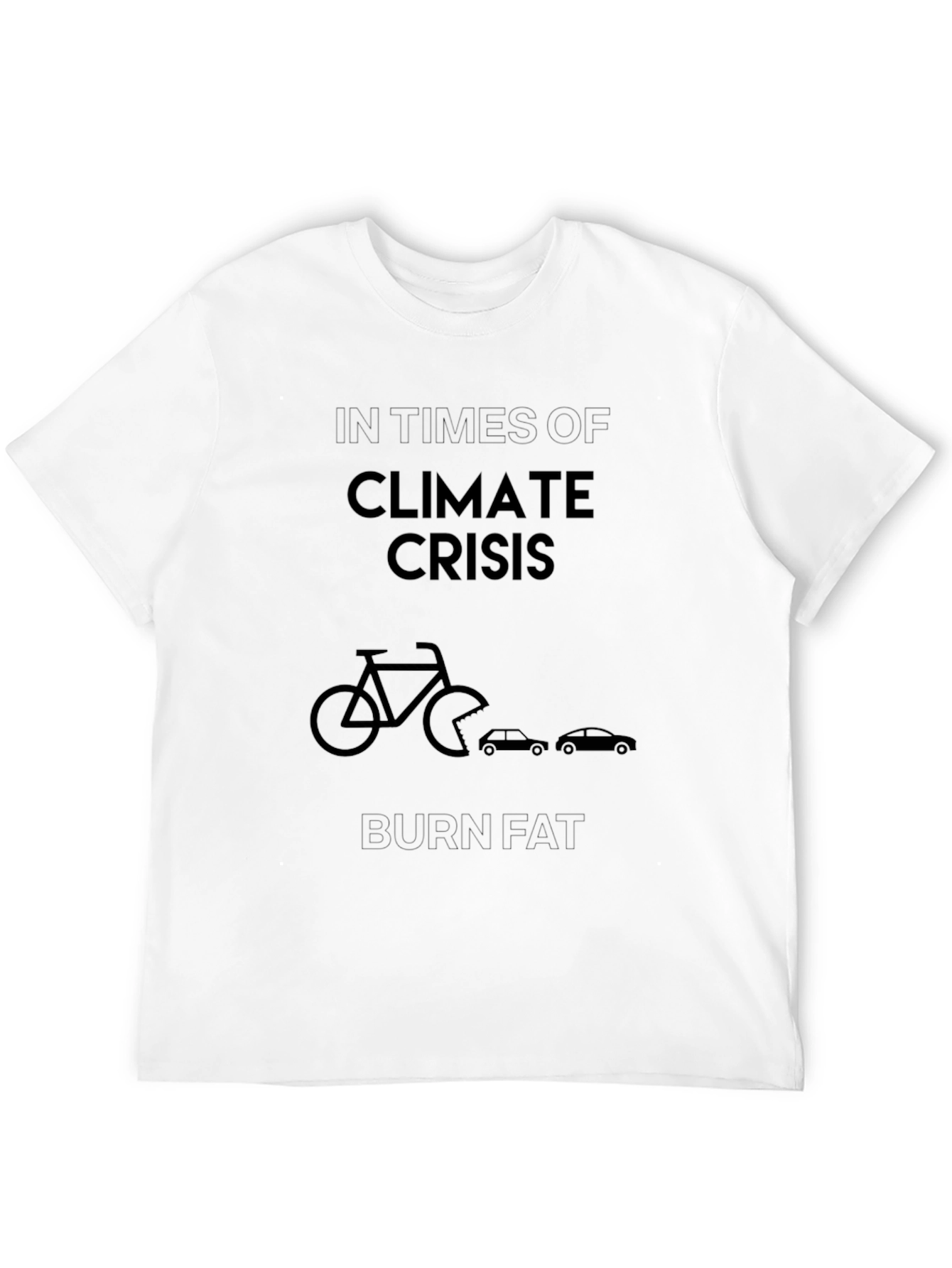 Climate Crisis Burn Fat Graphic T-Shirt