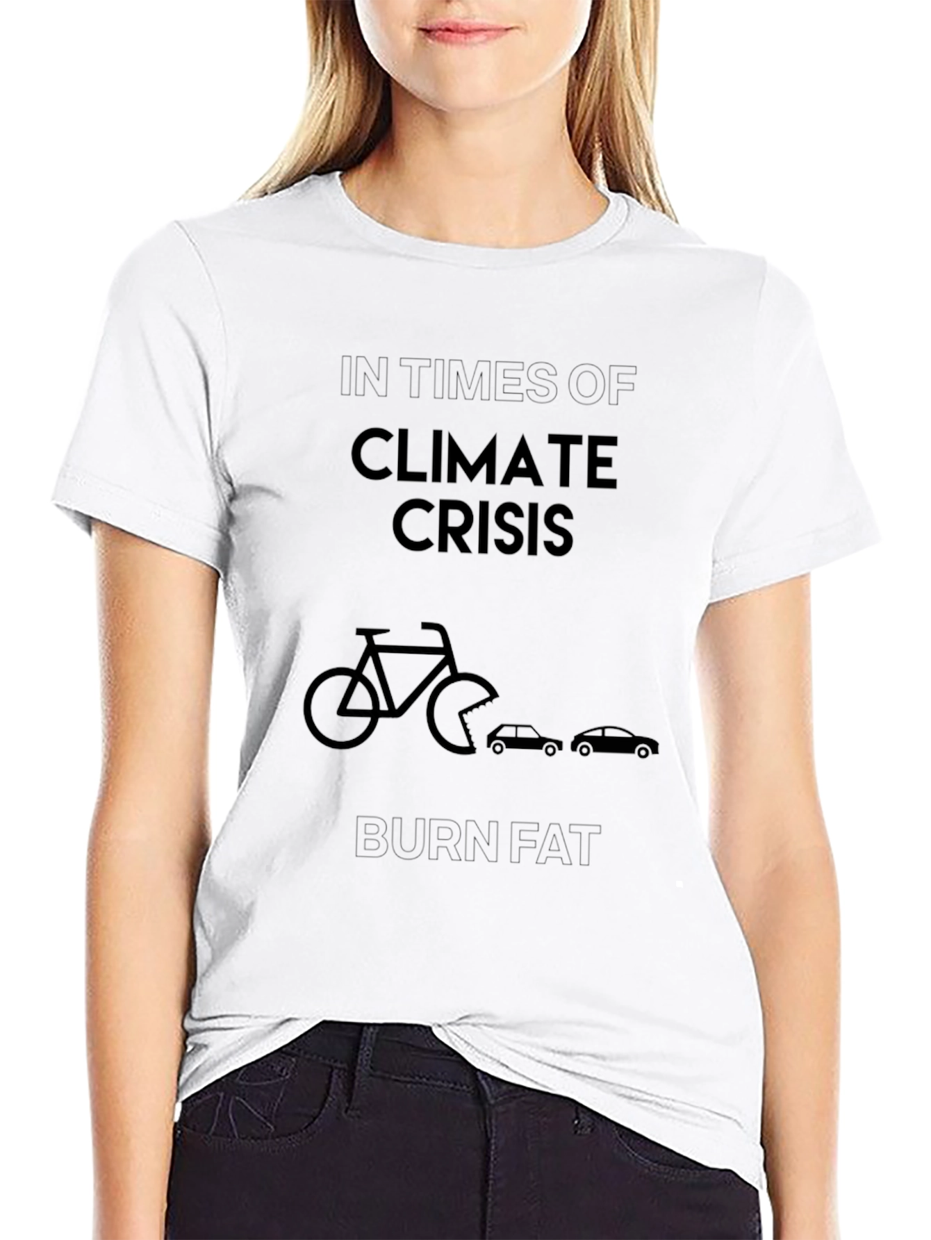Climate Crisis Burn Fat Graphic T-Shirt