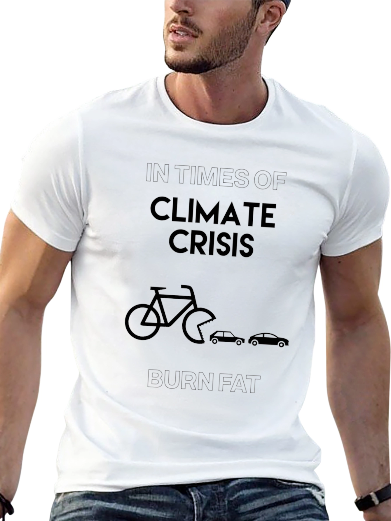 Climate Crisis Burn Fat Graphic T-Shirt