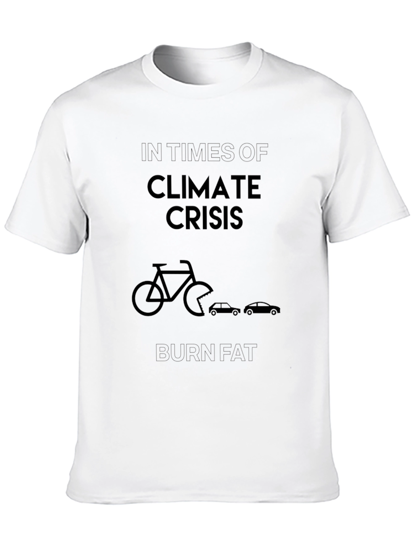 Climate Crisis Burn Fat Graphic T-Shirt