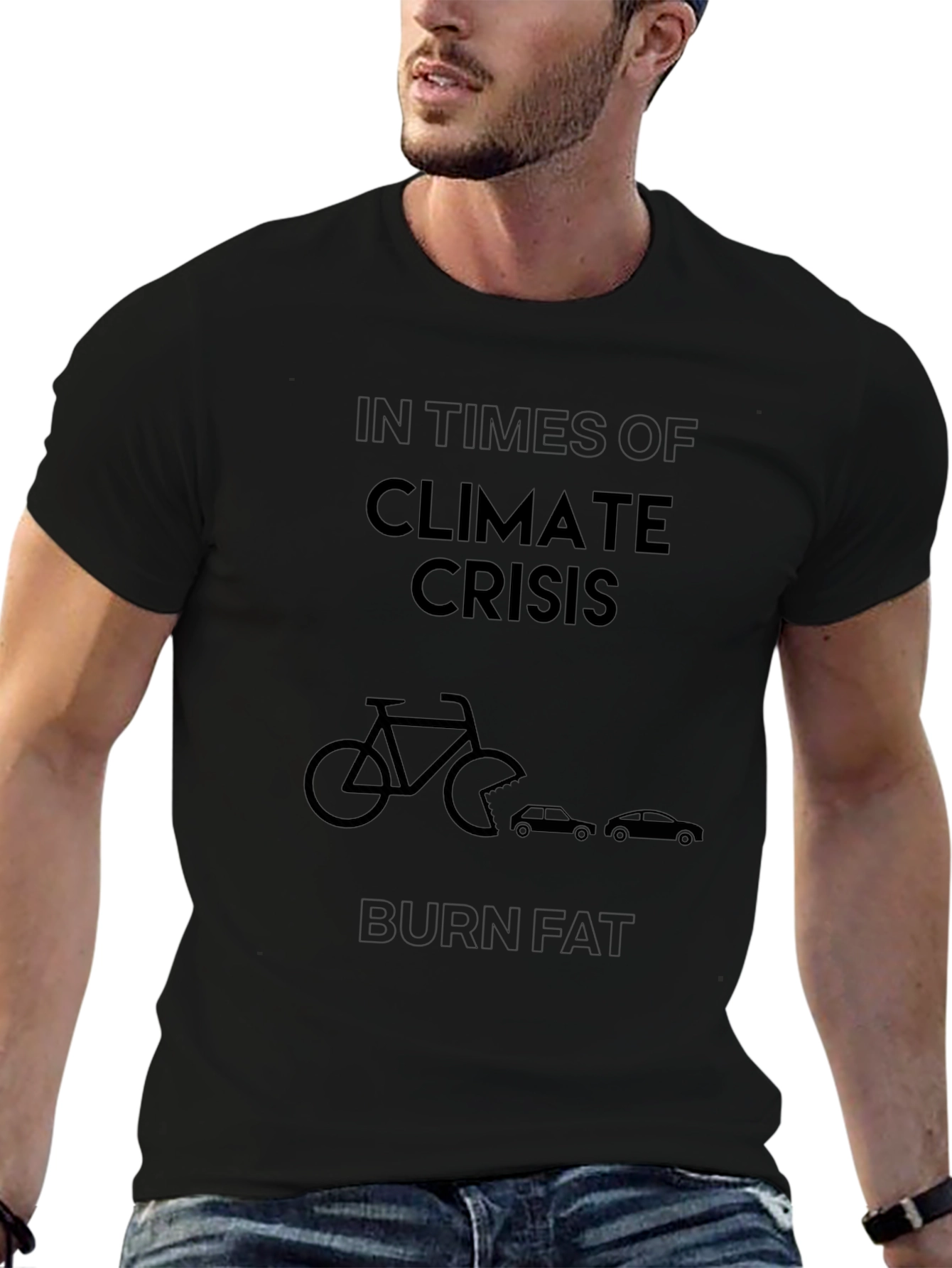 Climate Crisis Burn Fat Graphic T-Shirt
