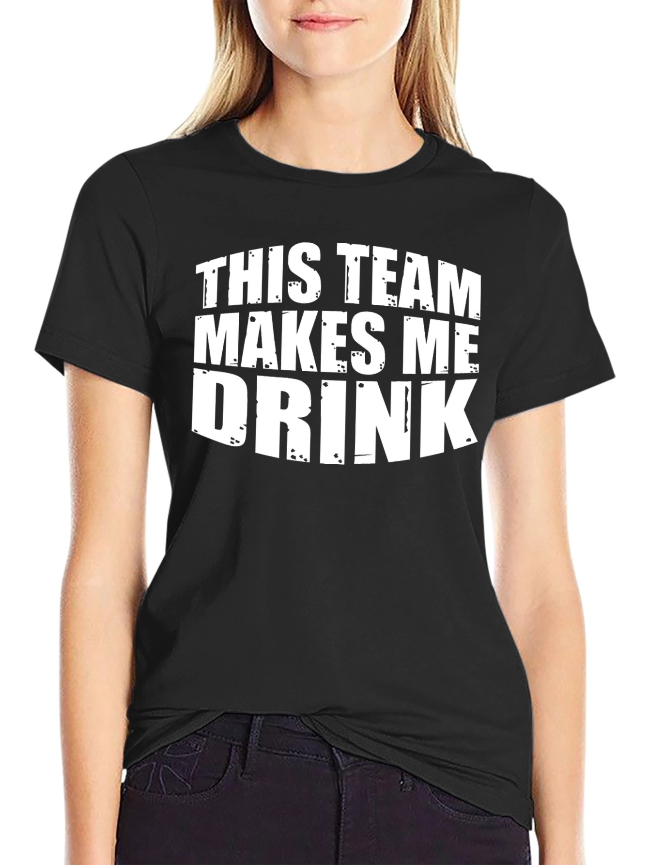 This Team Makes Me Drink Funny Graphic T-Shirt