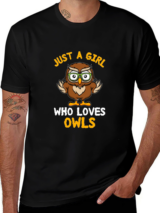 Just A Girl Who Loves Owls T-Shirt