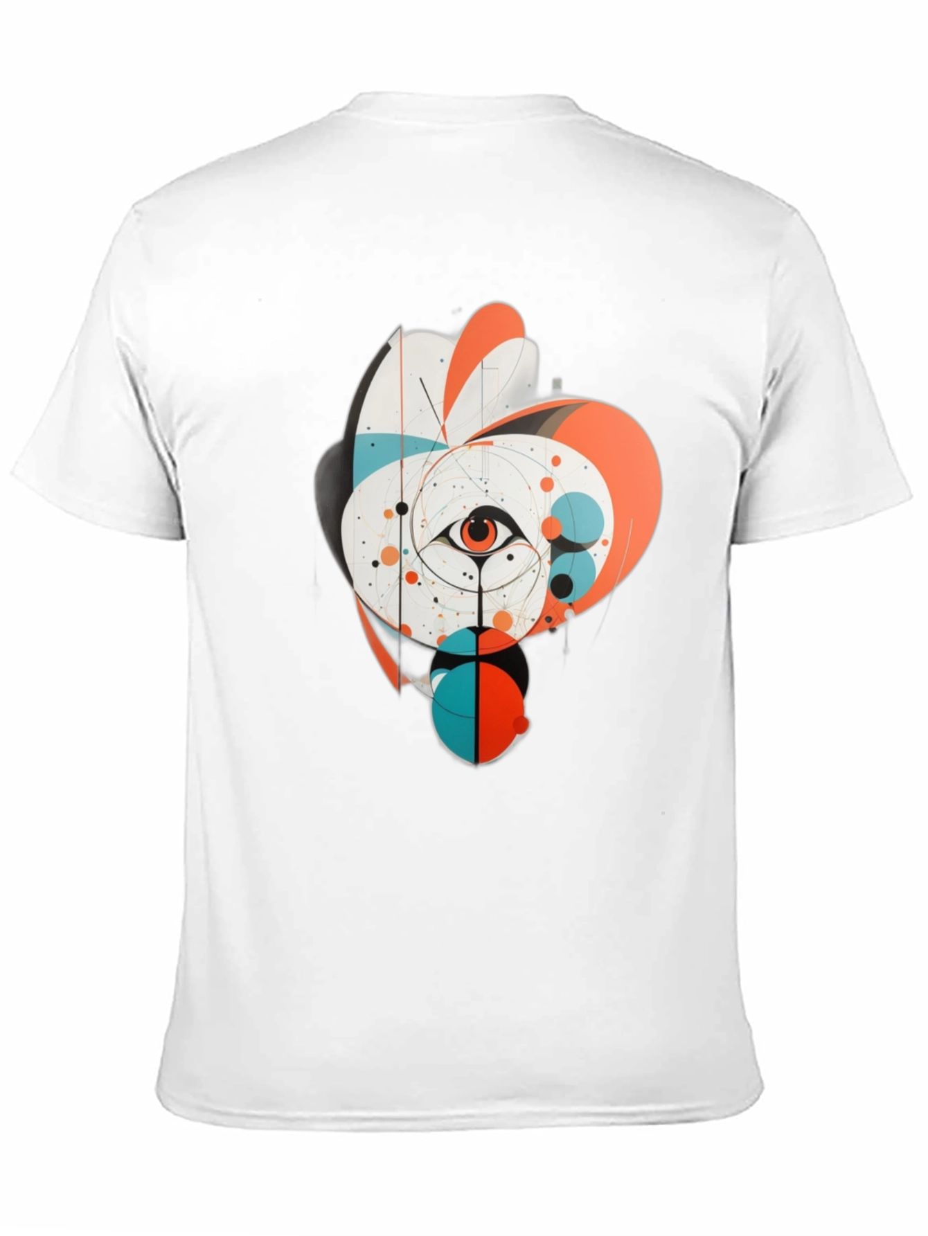 Abstract Eye Graphic Tee - Black