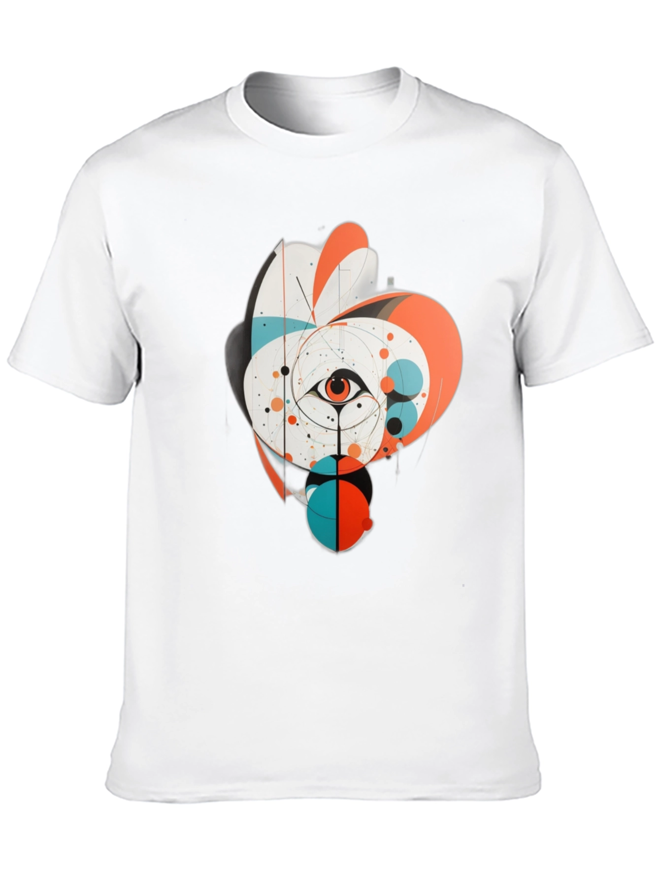 Abstract Eye Graphic Tee - Black