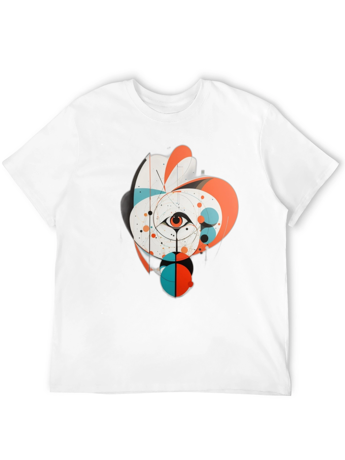 Abstract Eye Graphic Tee - Black