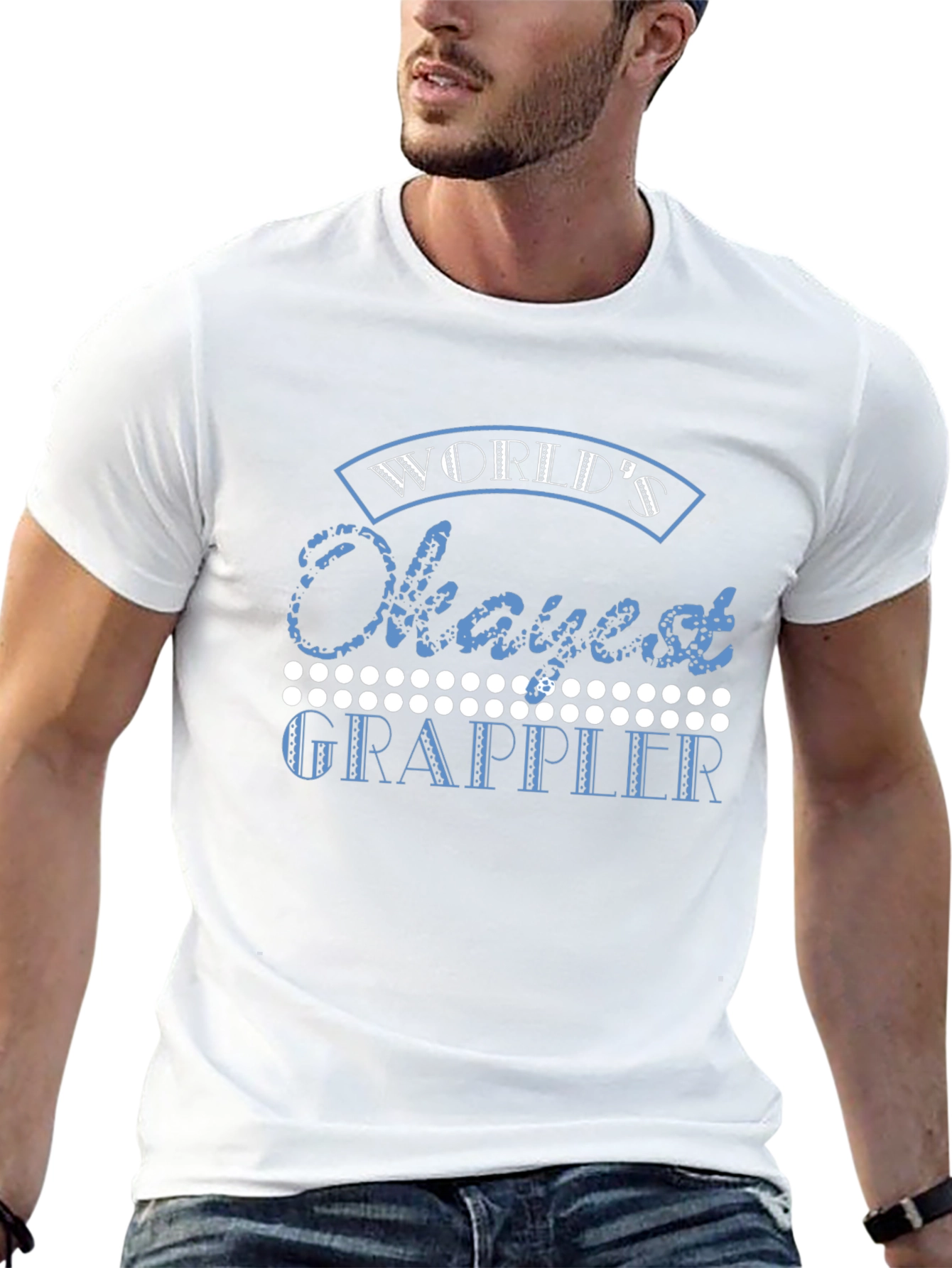 Worlds Okayest Grappler Black T-Shirt