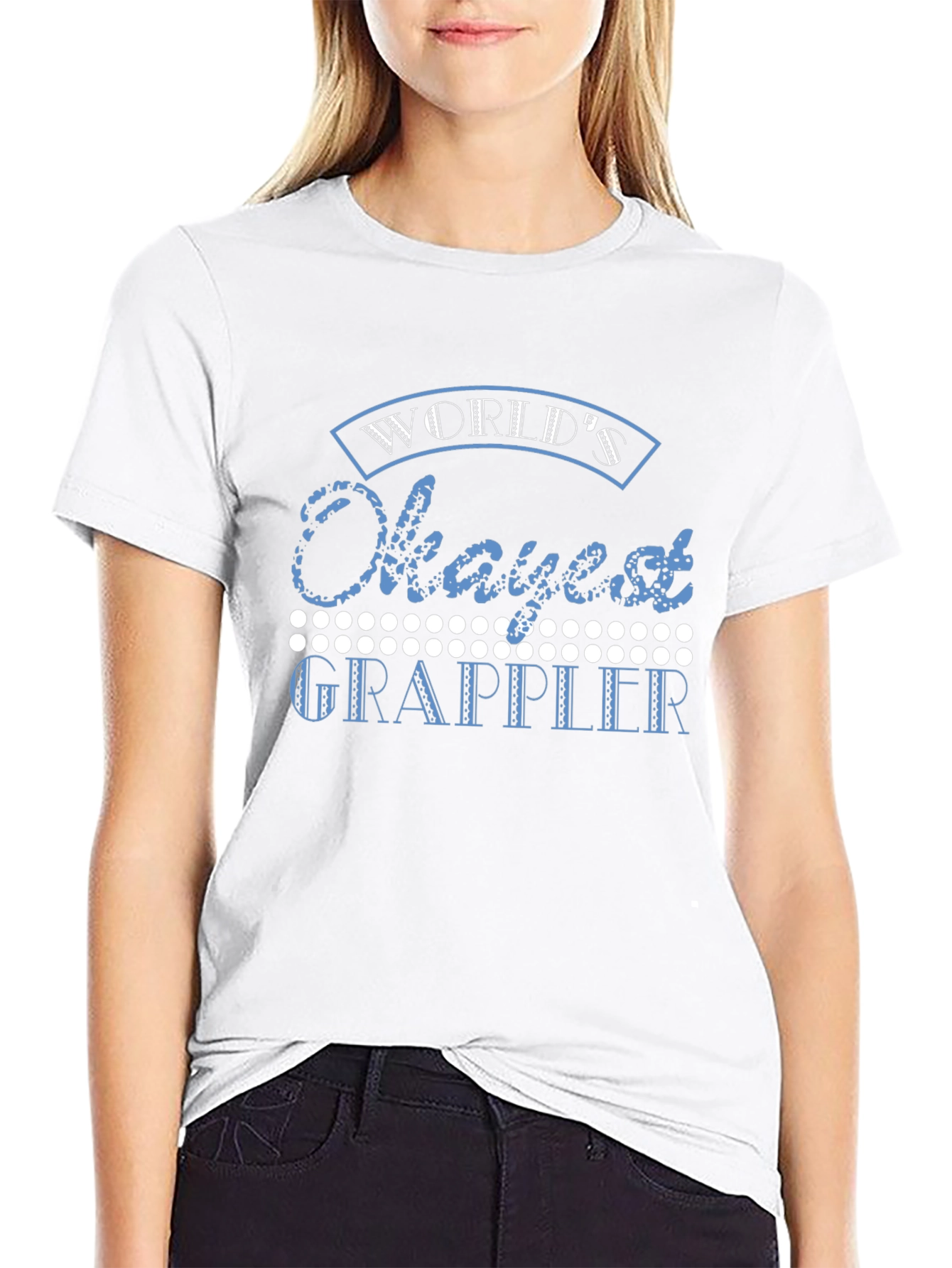 Worlds Okayest Grappler Black T-Shirt
