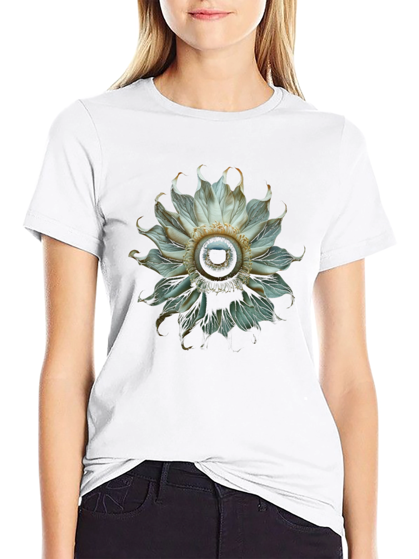 Eye Flower Graphic T-Shirt