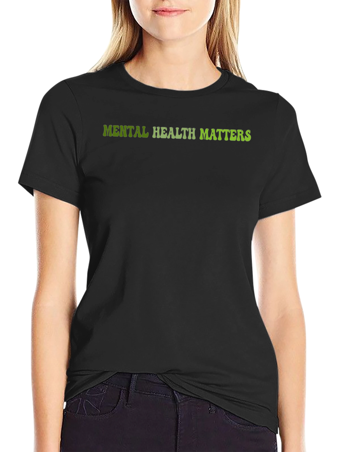 Mental Health Matters Black Graphic Tee