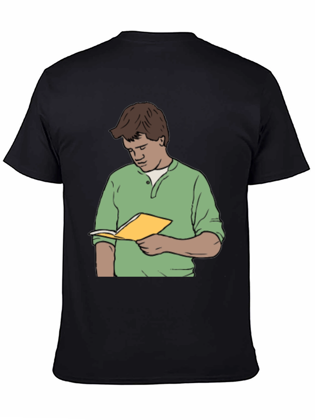 Bookworm Black T-Shirt: Literary Humor Tee