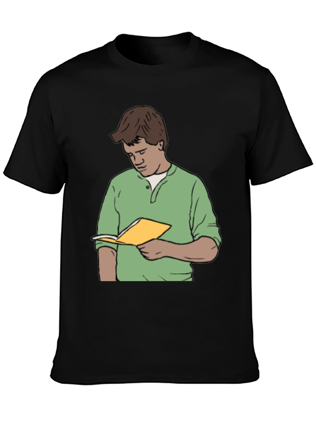 Bookworm Black T-Shirt: Literary Humor Tee