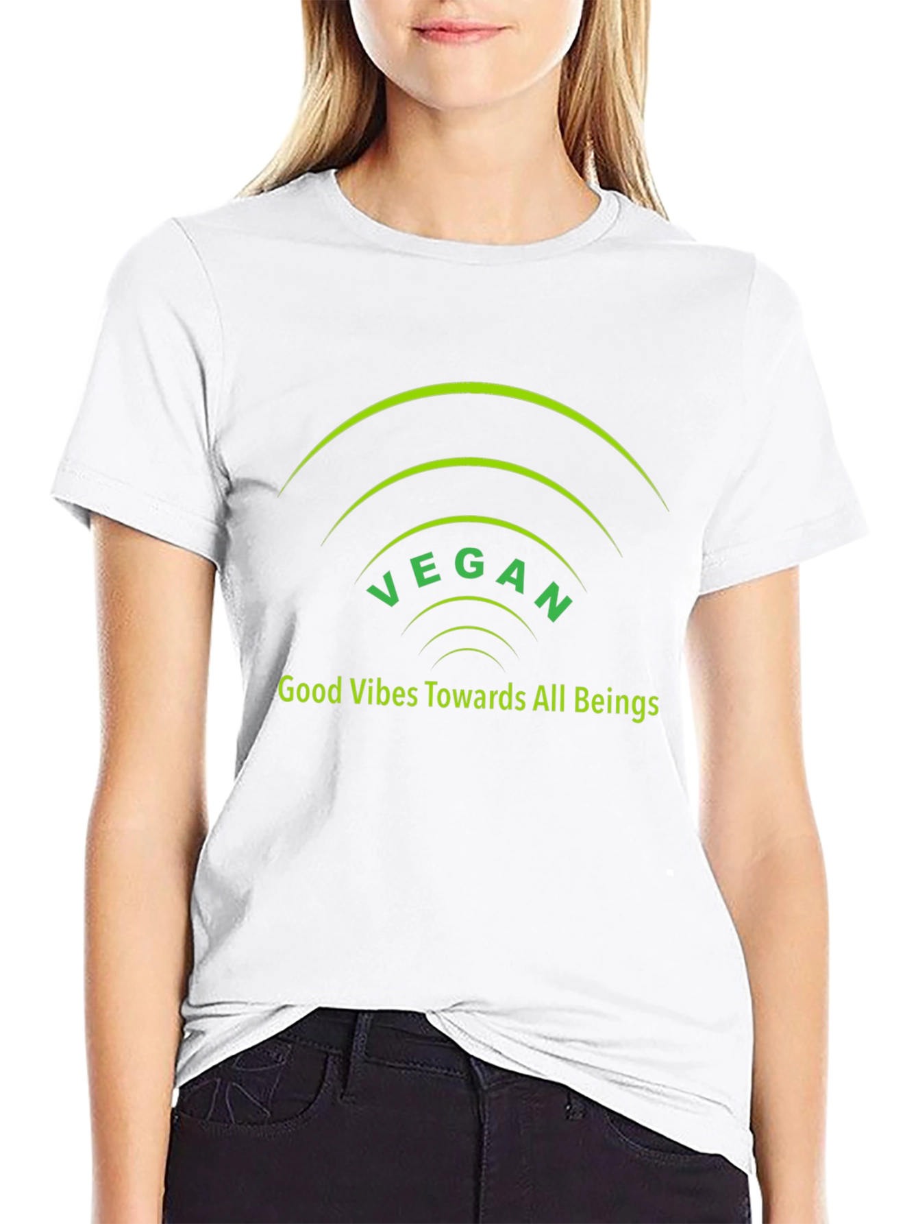 Vegan T-Shirt - Good Vibes Graphic Tee