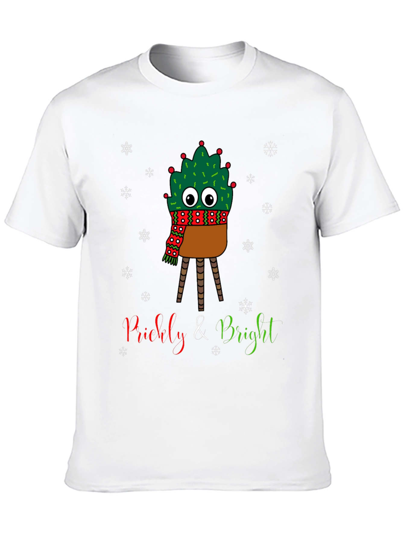 Prickly & Bright Cactus Christmas T-Shirt