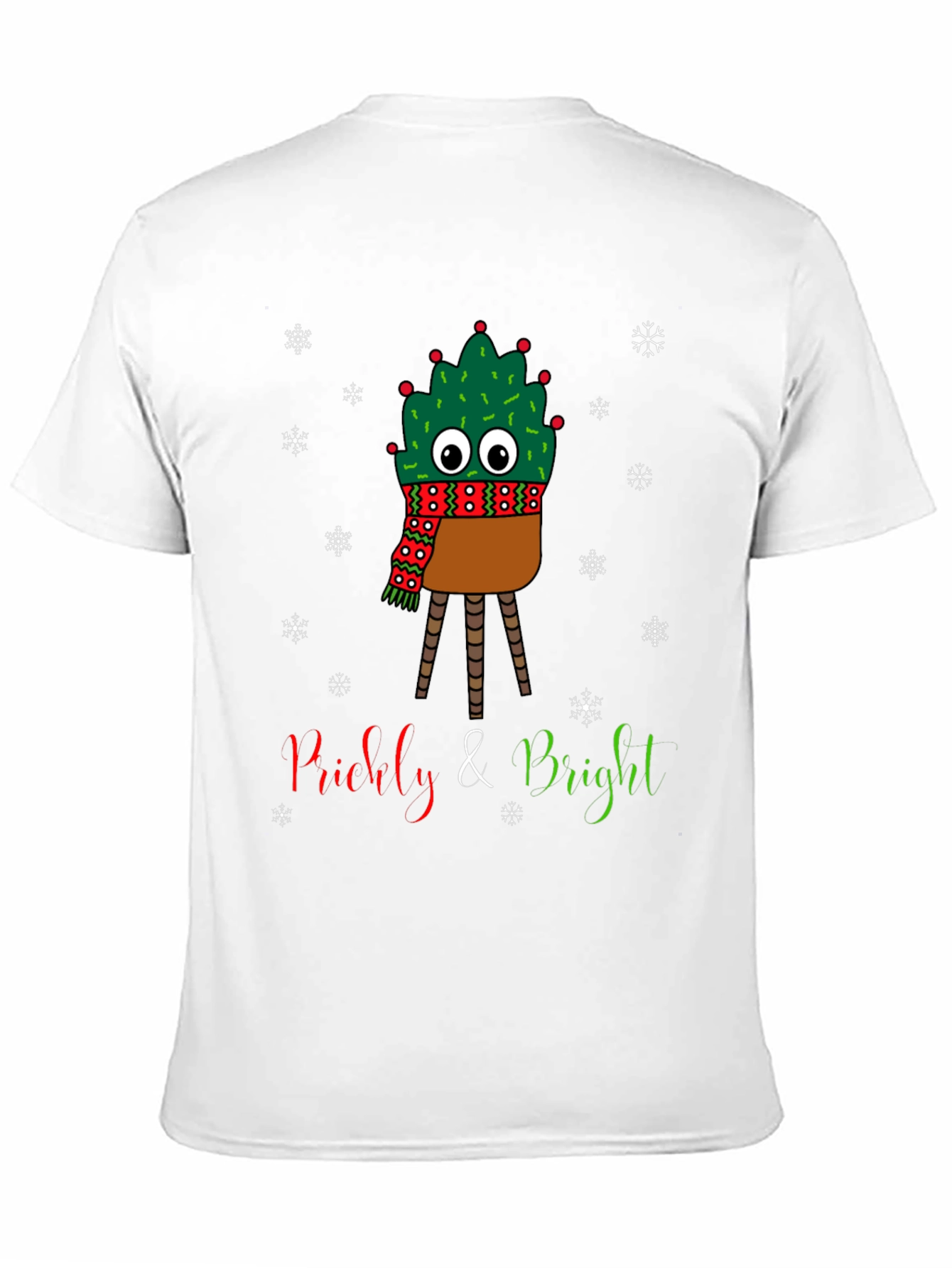 Prickly & Bright Cactus Christmas T-Shirt
