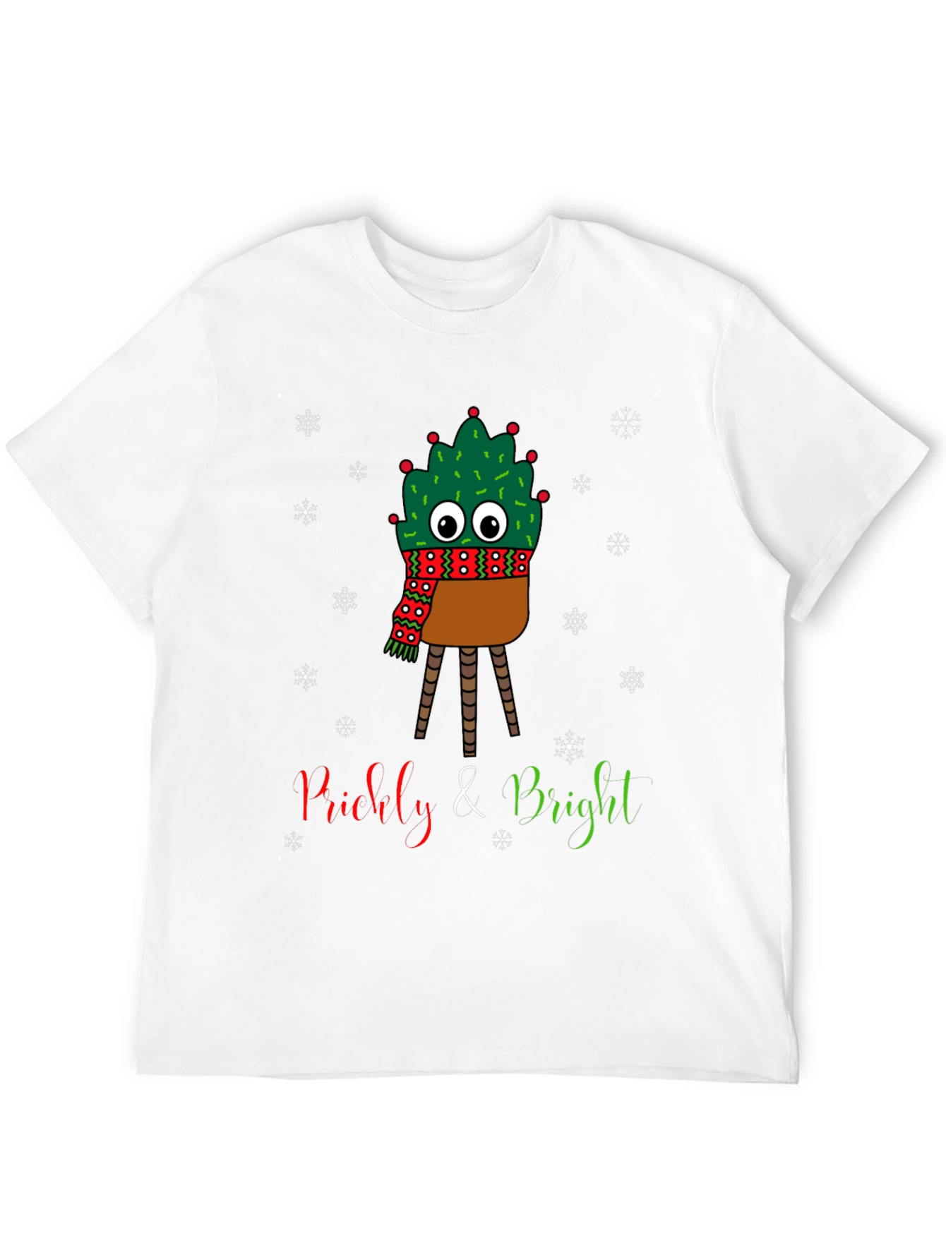 Prickly & Bright Cactus Christmas T-Shirt