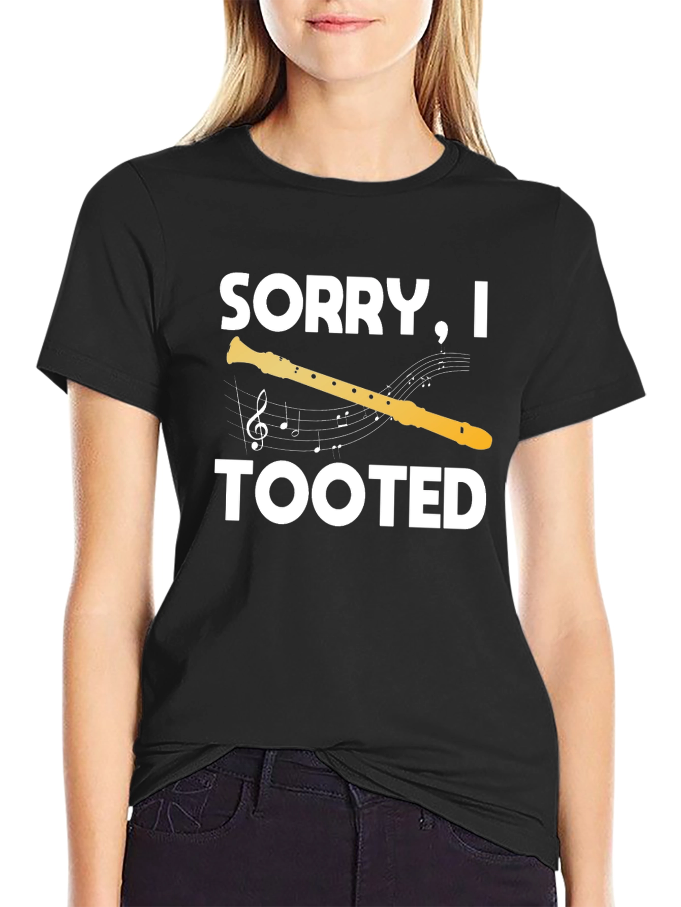 Sorry I Tooted T-Shirt: Funny Musician Tee