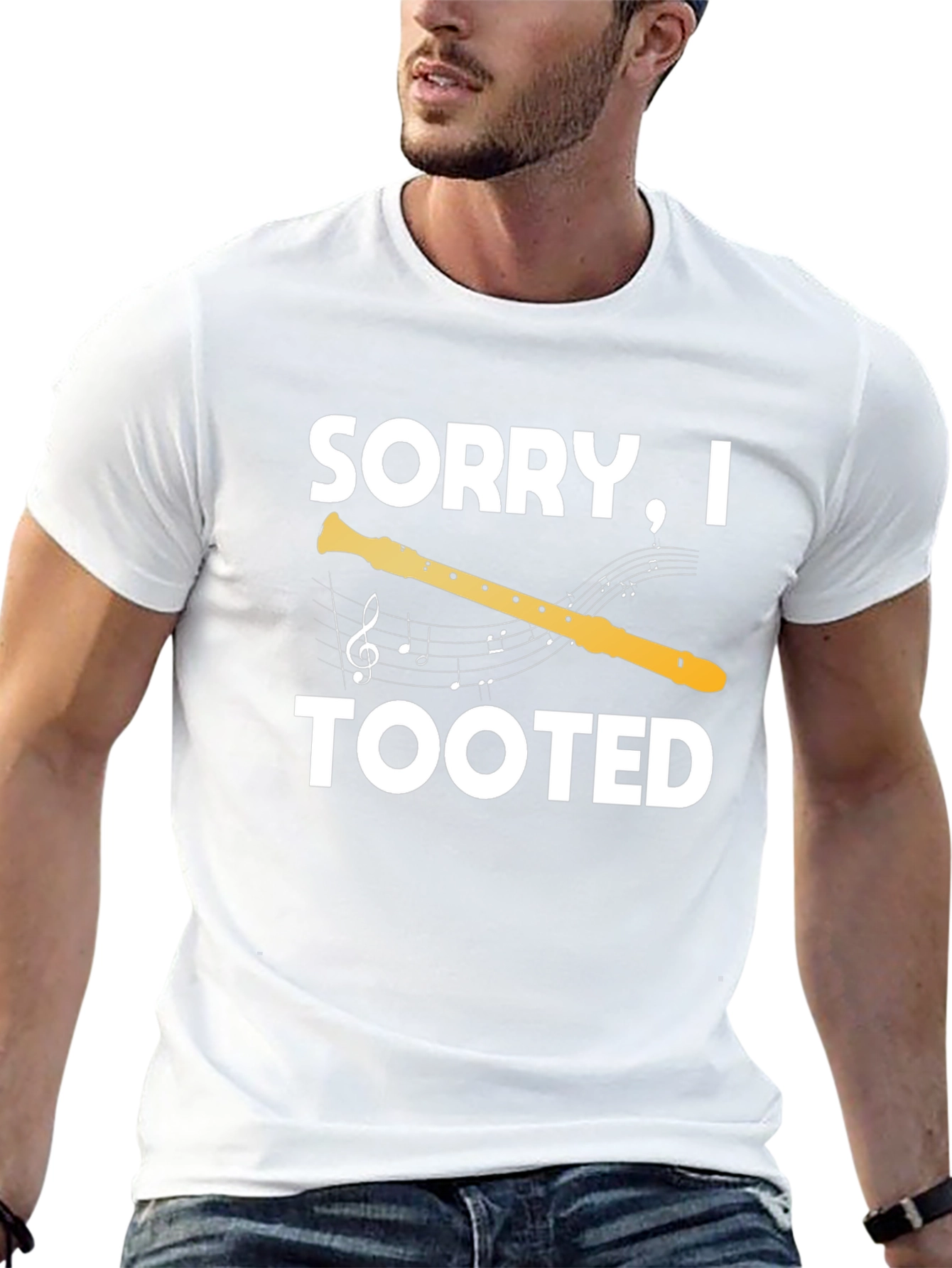 Sorry I Tooted T-Shirt: Funny Musician Tee