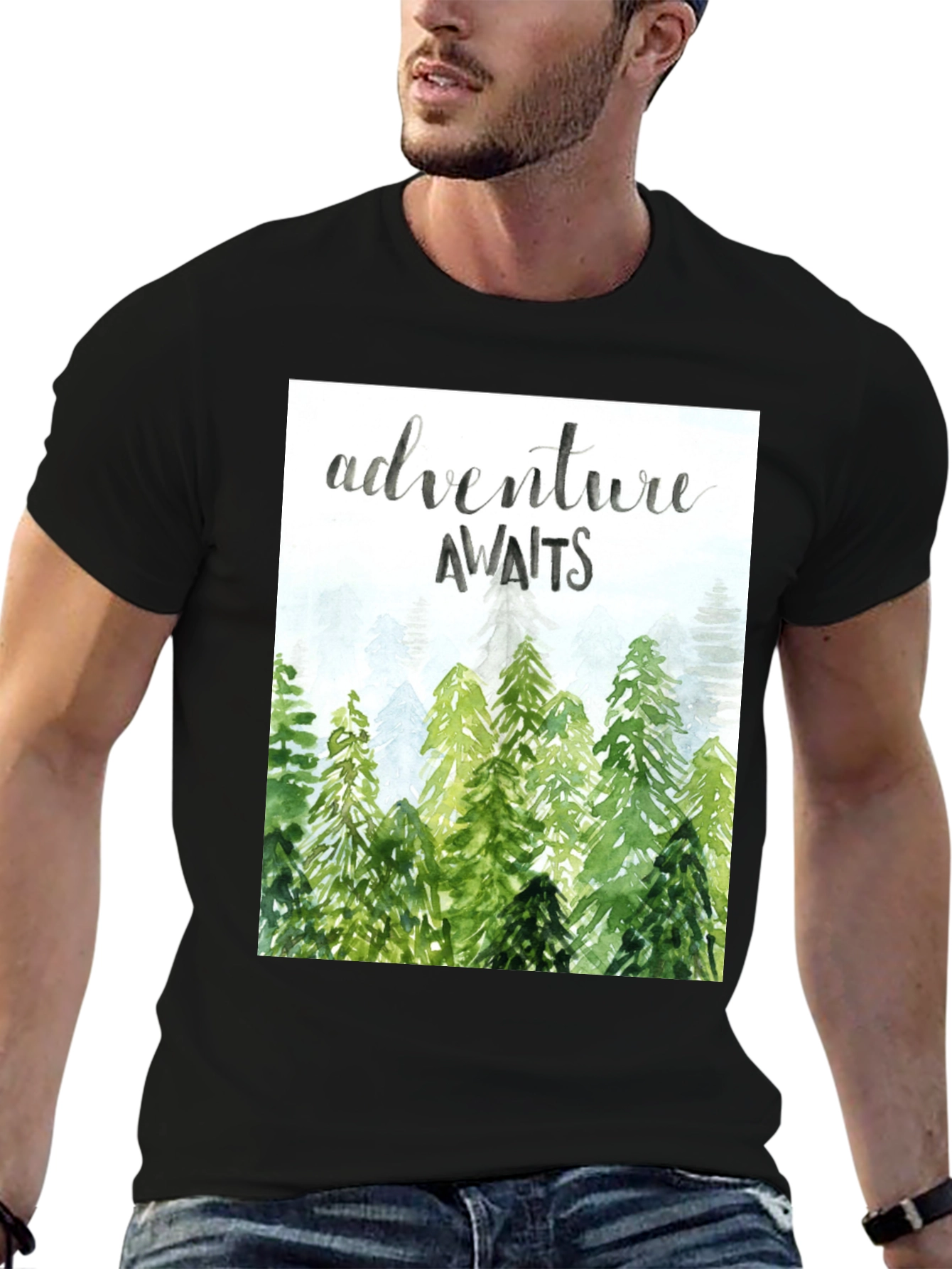 Adventure Awaits Graphic Tee - Nature Inspired Design