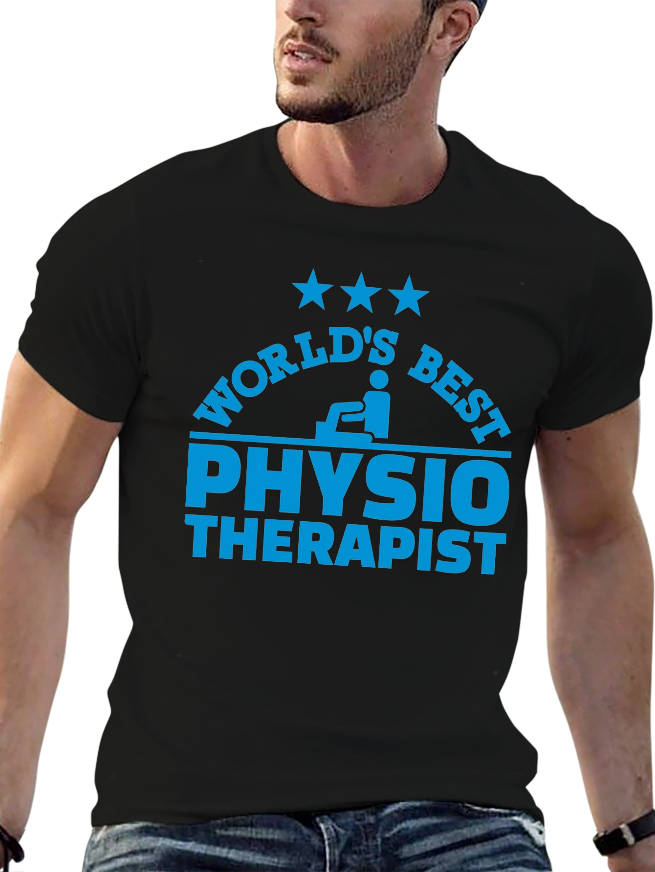 Worlds Best Physical Therapist Black T-Shirt