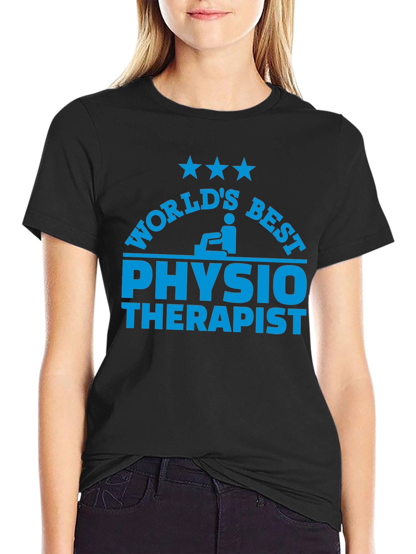 Worlds Best Physical Therapist Black T-Shirt