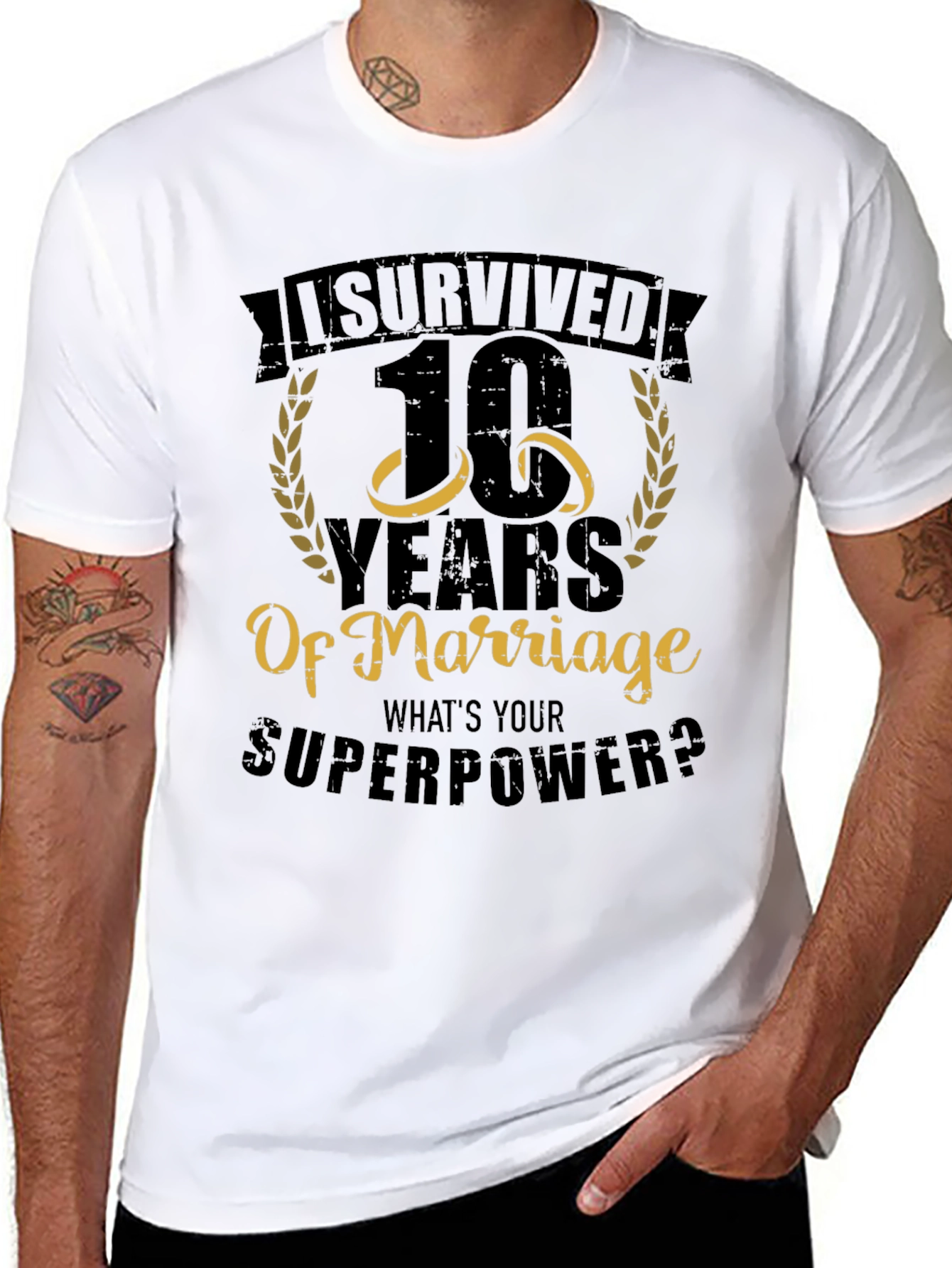 I Survived 10 Years of Marriage T-Shirt