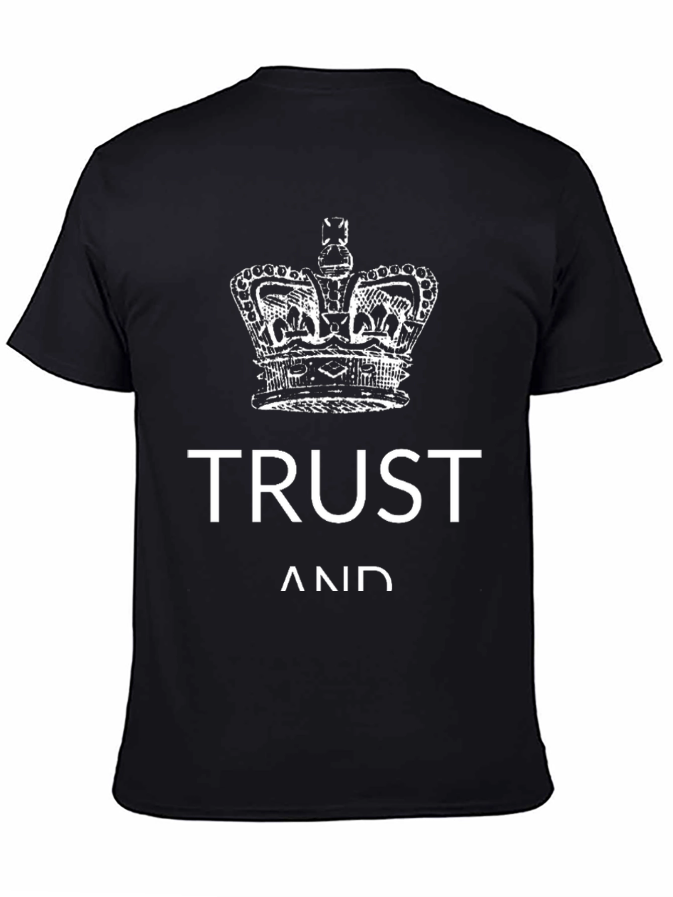 Trust and Crown Graphic Tee - Black