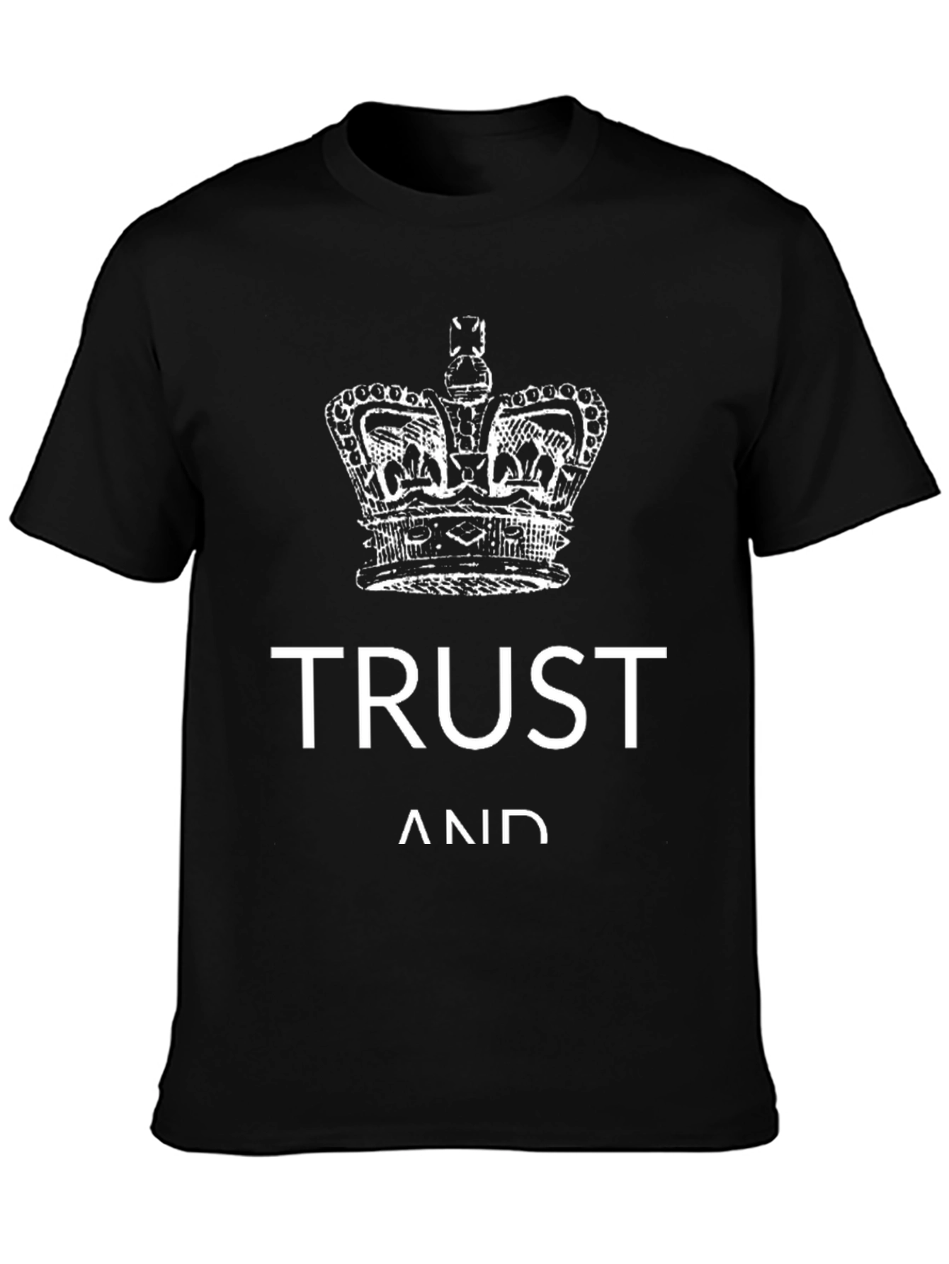 Trust and Crown Graphic Tee - Black