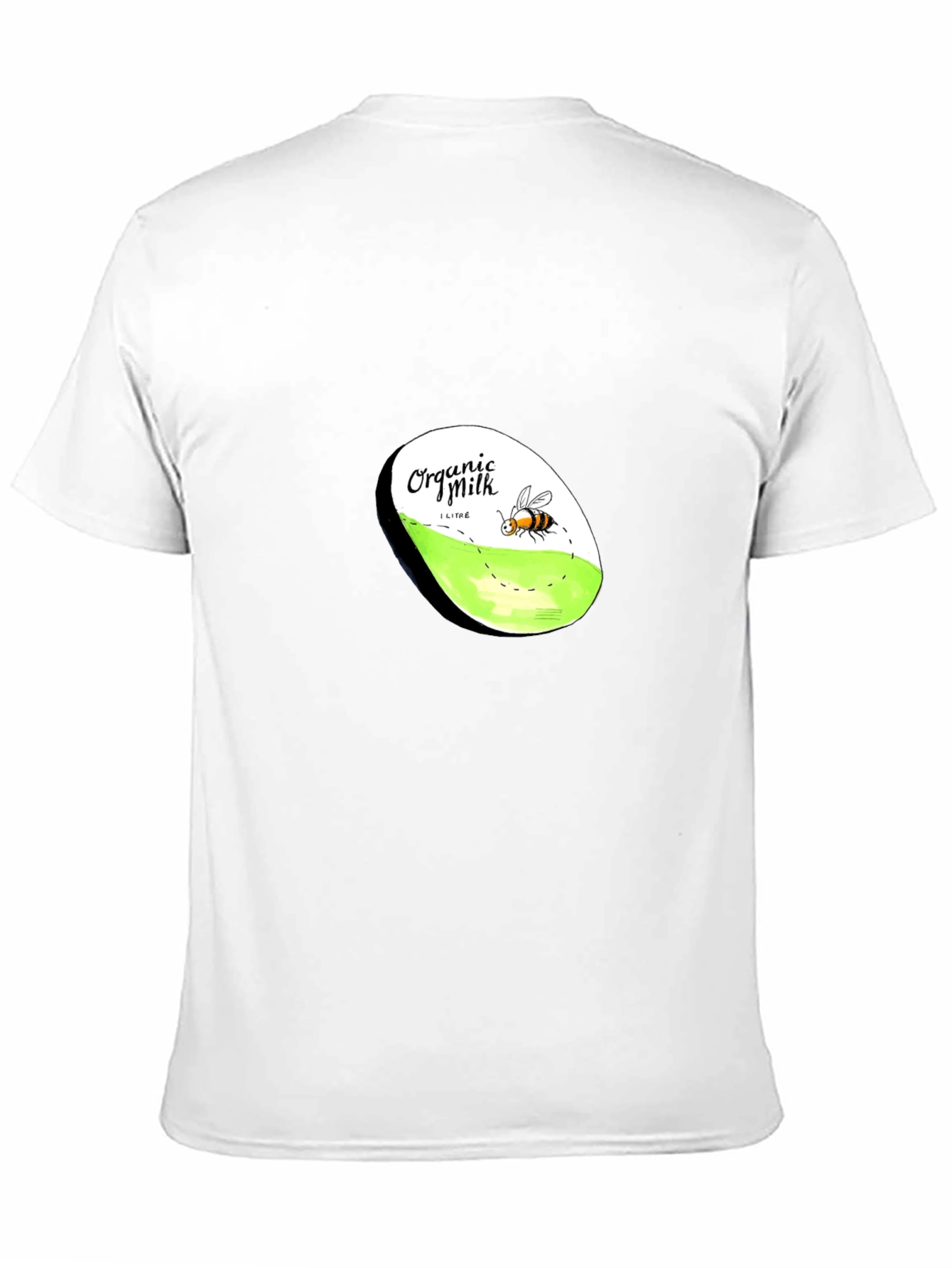 Organic Milk Bee Graphic T-Shirt