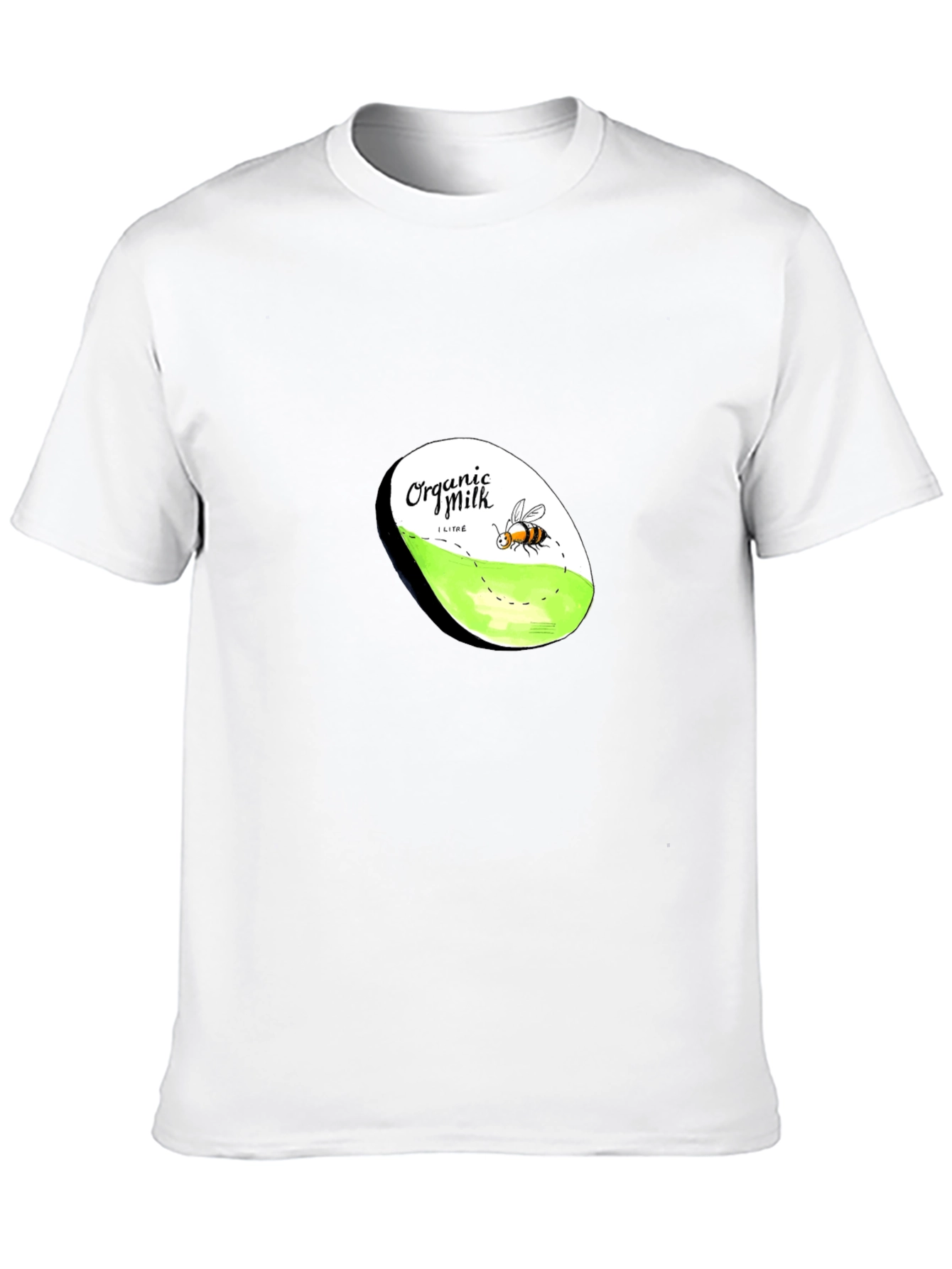 Organic Milk Bee Graphic T-Shirt