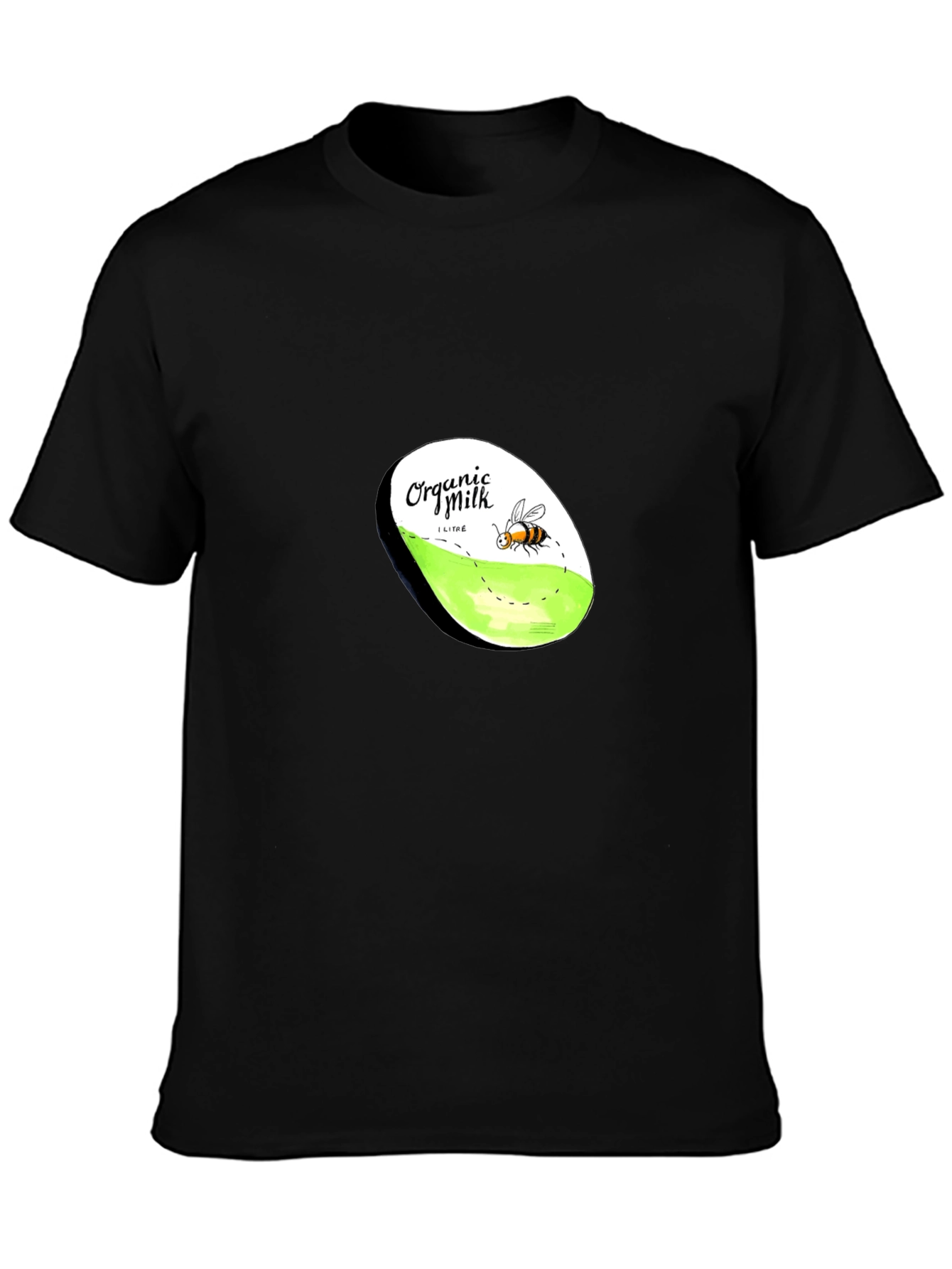 Organic Milk Bee Graphic T-Shirt