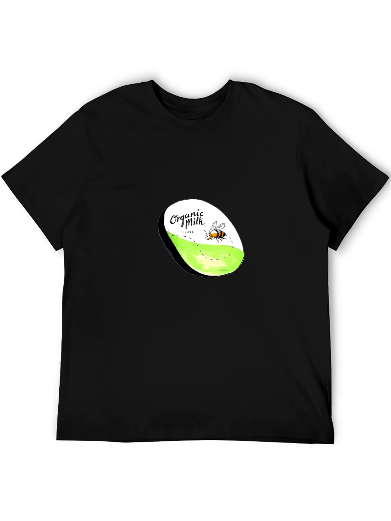 Organic Milk Bee Graphic T-Shirt