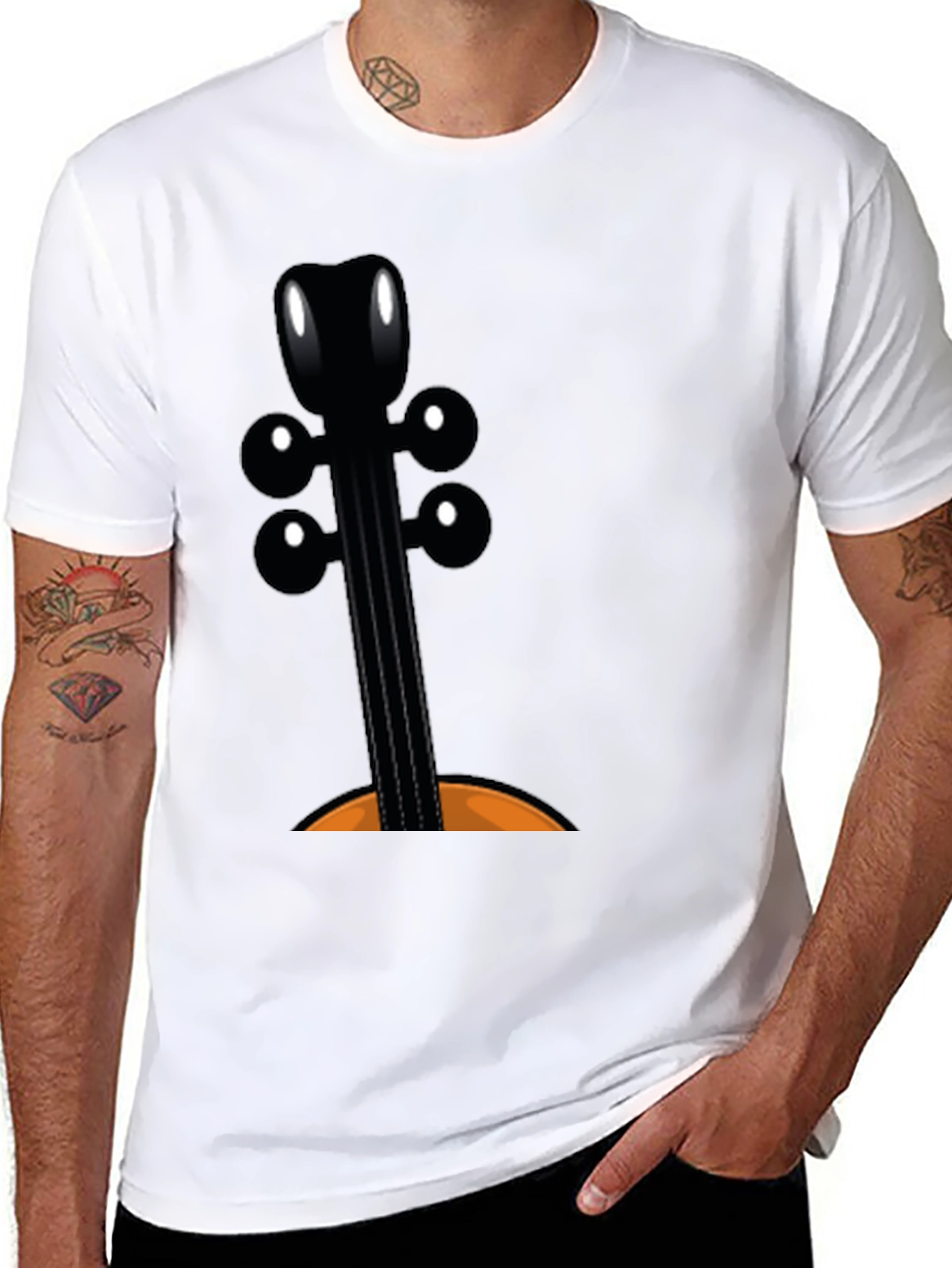 Violin Graphic T-Shirt - Music Lover Tee